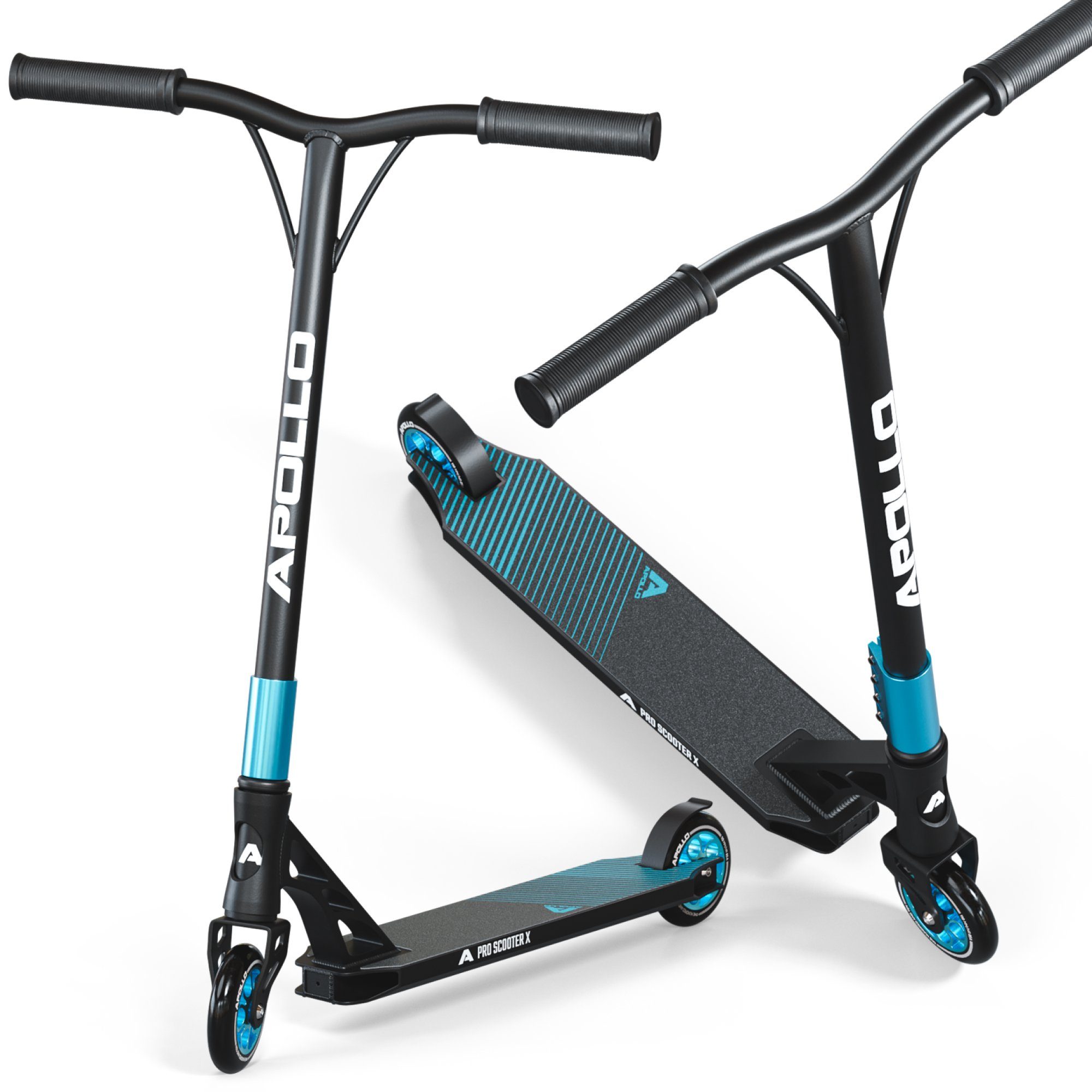 Apollo Трюк самокат Stunt Скутеры Genesis X Pro - High End Трюк самокат, Profi Trick Roller mit 120mm Alu Core Wheels Kickscooter