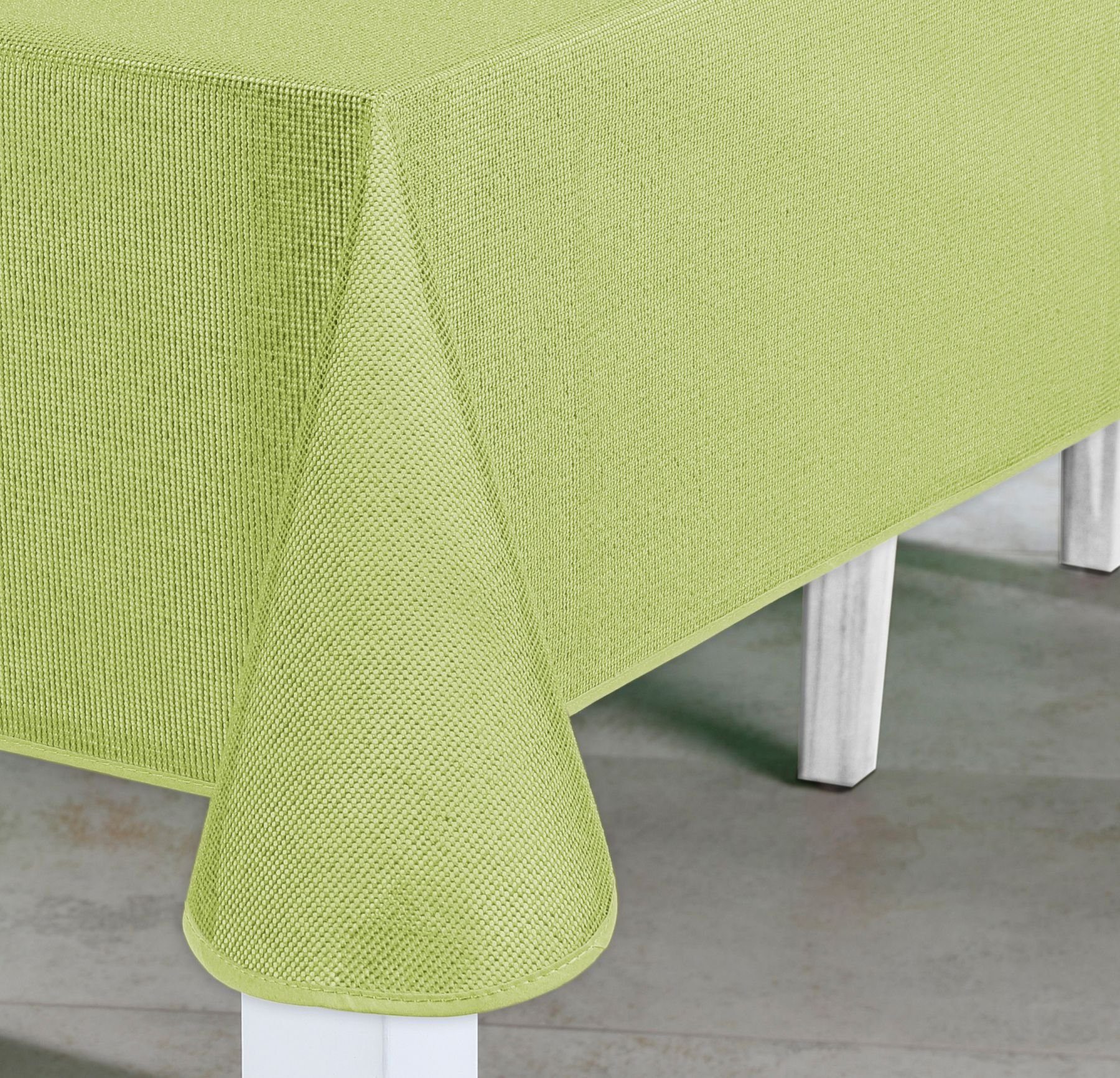 Tischdecke Maßanfertigung Uni-Design 140 cm breit Farbe und Länge wählbar 