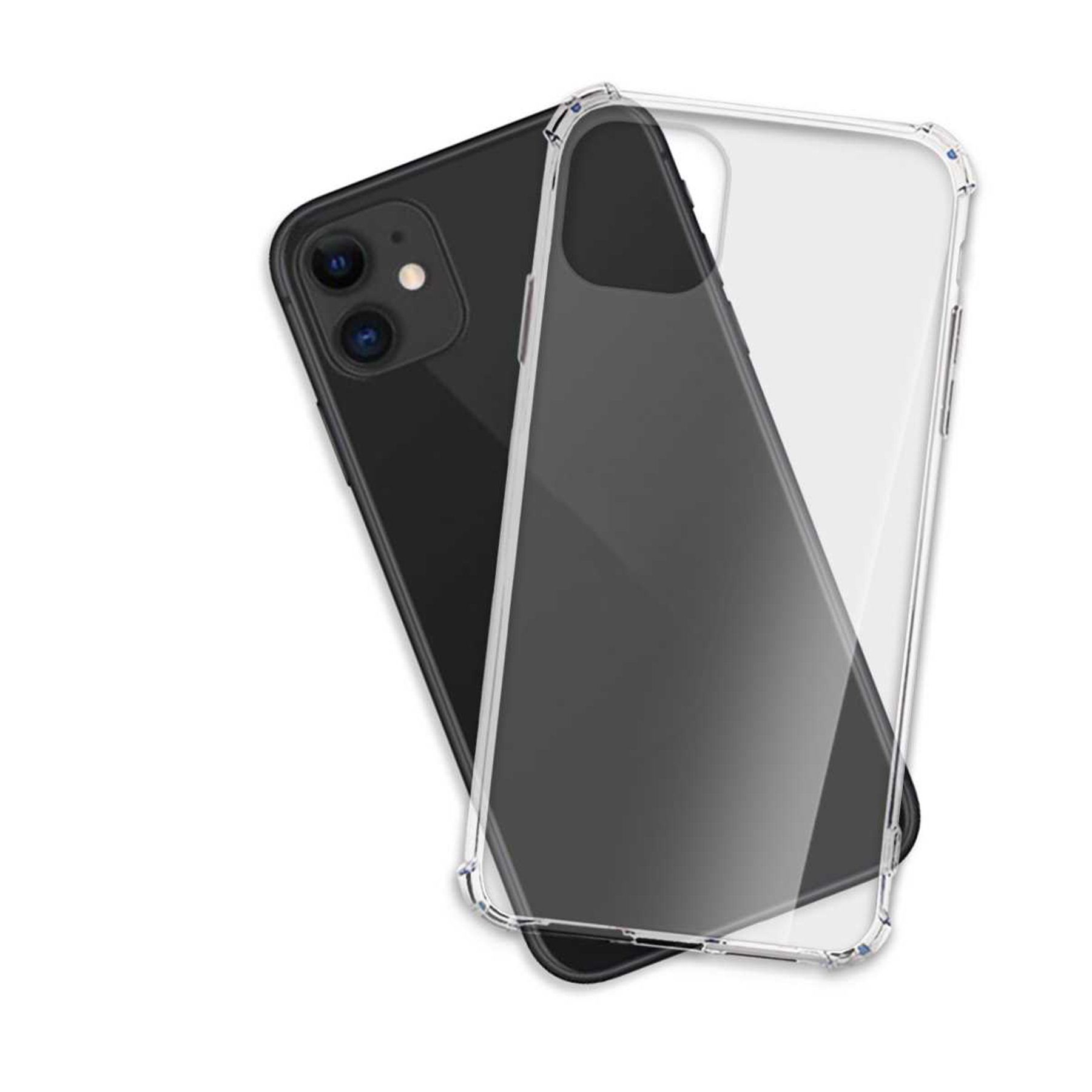 mtb more energy Smartphone-Hülle Clear Armor Case für Apple iPhone 11, Transparente TPU Schutzhülle Case Backcover mit Anti-Shock Verstärkung