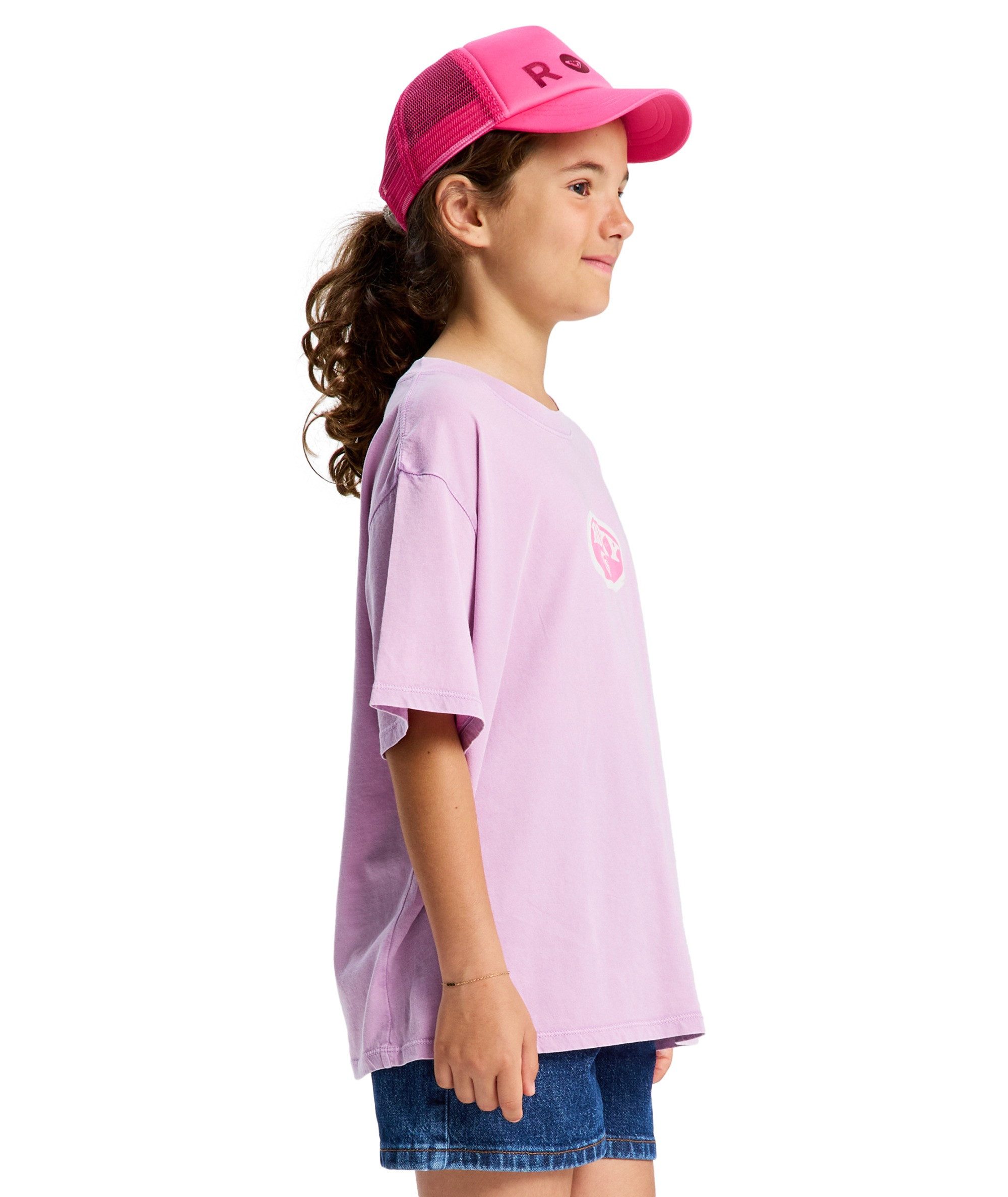 Roxy T-Shirt EVEOVERSIZE WASHED für Kinder und Jugendliche geeignet, Single-Jersey-Material