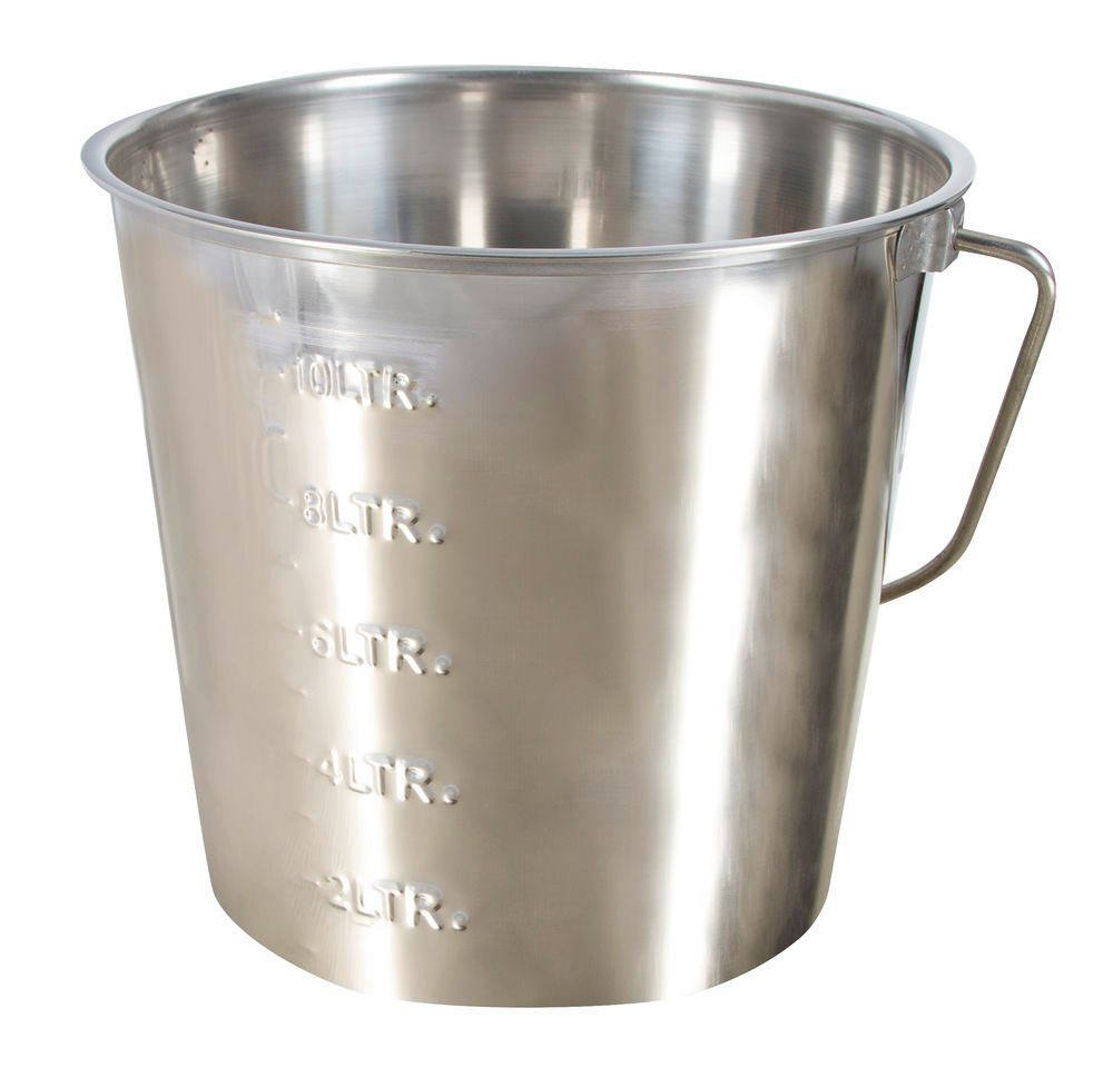 Kerbl Eiseimer Kerbl Edelstahleimer 12,3 Liter mit Skalierung 29377