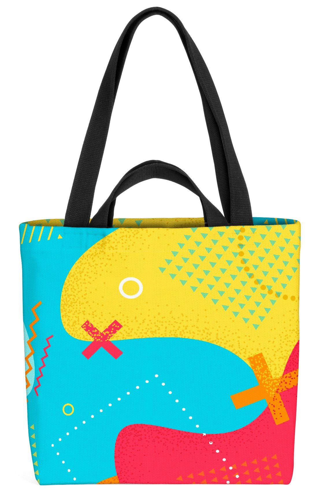 VOID Henkeltasche (1-tlg), Pop Art Farben Splash Pop Art Farben Splash Flecken Gradient Bunt Geo | Henkeltaschen