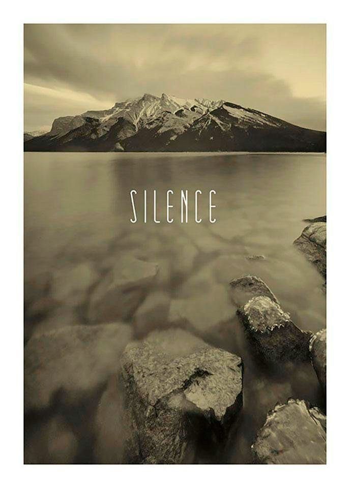 St), Silence Natur Word Komar (1 Schlafzimmer, Sand, Poster Lake Wohnzimmer Kinderzimmer,