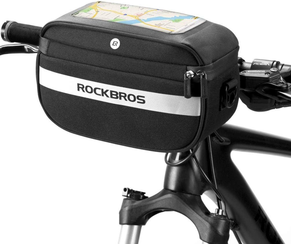 ROCKBROS Fahrradtasche Fahrrad Lenkertasche Multifunktional Lenker Fahrradtasche (1-tlg., PVC Touchscreen Handyhalterung Aufbewahrungstasche), mit Schultergurt 4,5L