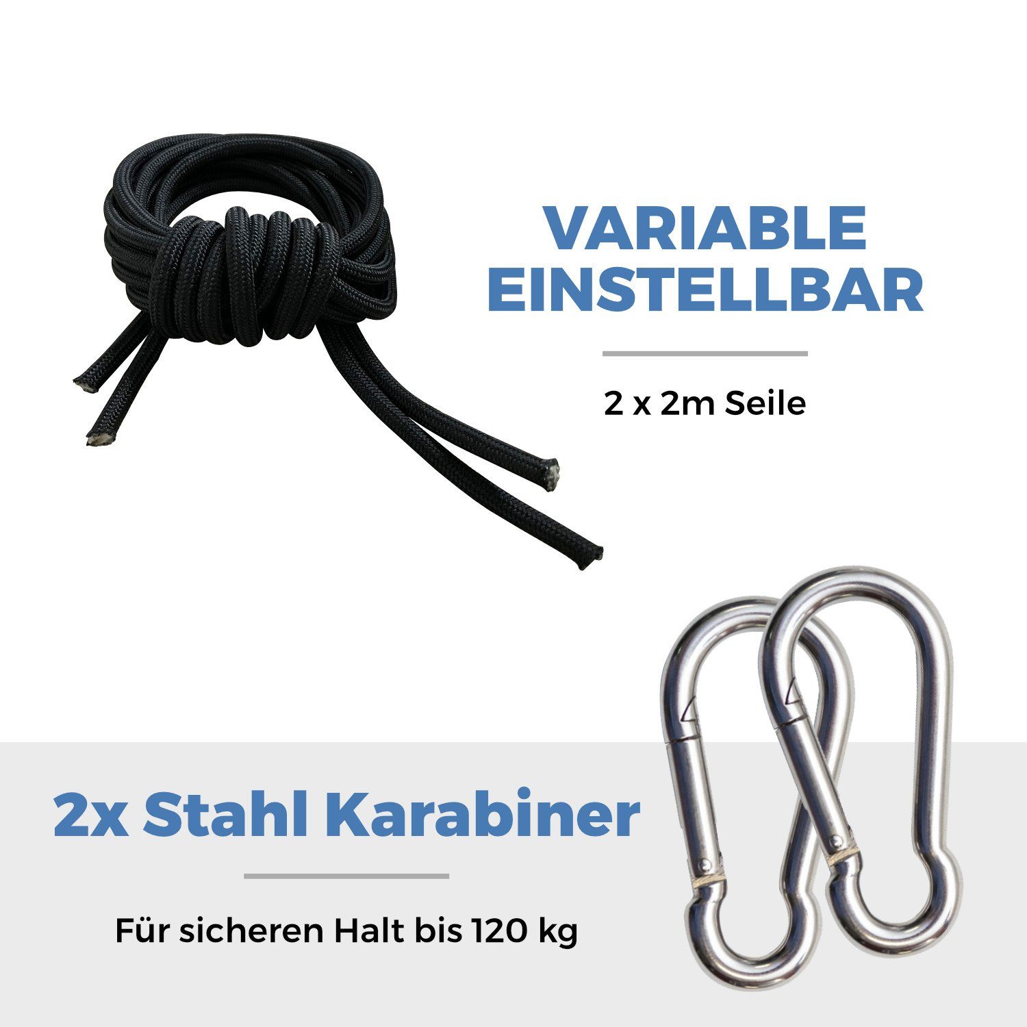 SVITA Hängematte SVITA Outdoor Hängematte, Aus Fallshirmnylon – Bild 4 von 5
