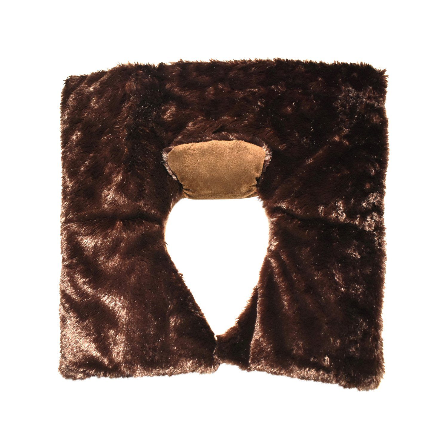 Habibi Plush Wärmekissen Habibi Schulter-/Rückenwärmer braun für Mikrowelle und Backofen, (1 Schulter-/Nacken-/Rückenwärmer)
