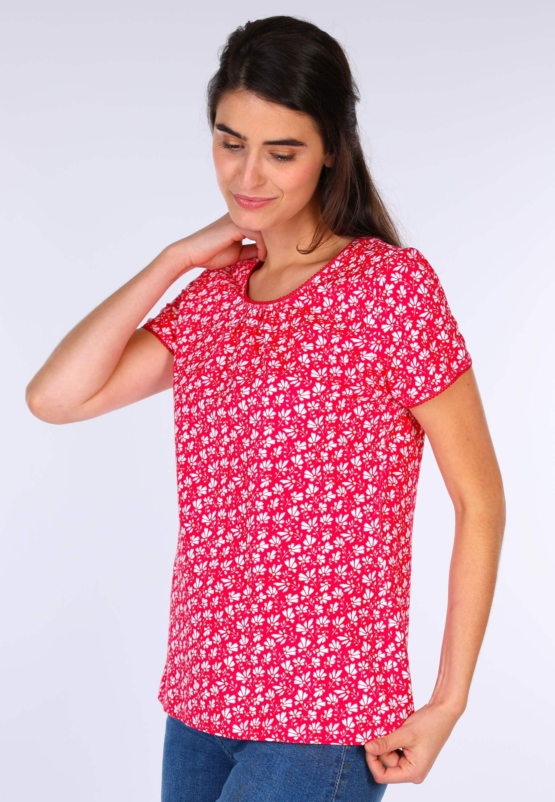 Sorgenfri Sylt T-Shirt Camille flower Spitzendetails