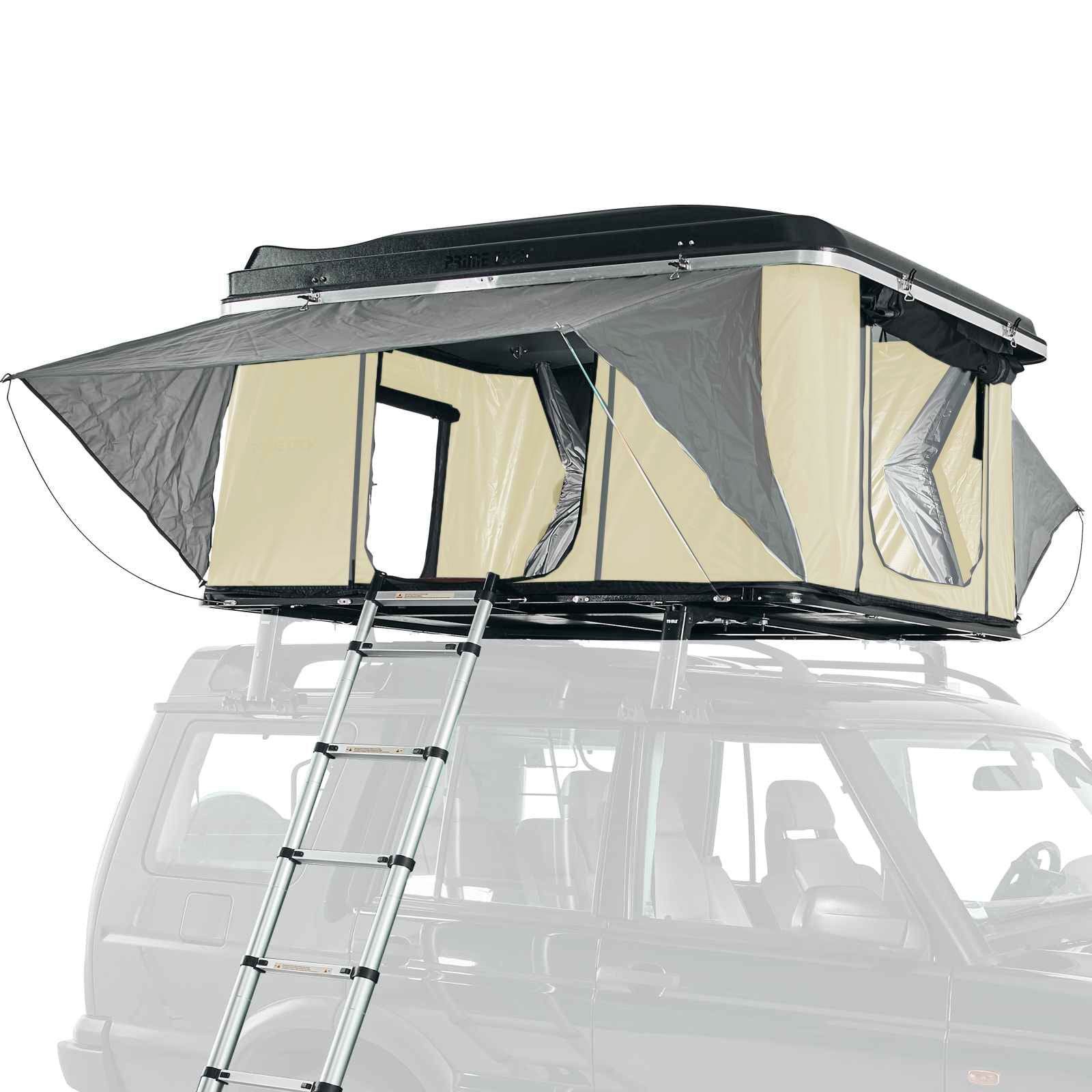 Dachzelt Prime Tech Autodachzelt Nevada PRO inkl. 3D Mesh (schwarz/hellbeige)