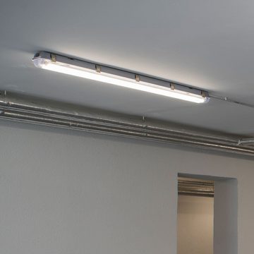 etc-shop LED Deckenleuchte, LED-Leuchtmittel fest verbaut, Neutralweiß, Wannenleuchte Feuchtraum Deckenleuchte Werkstatt Garagen Keller