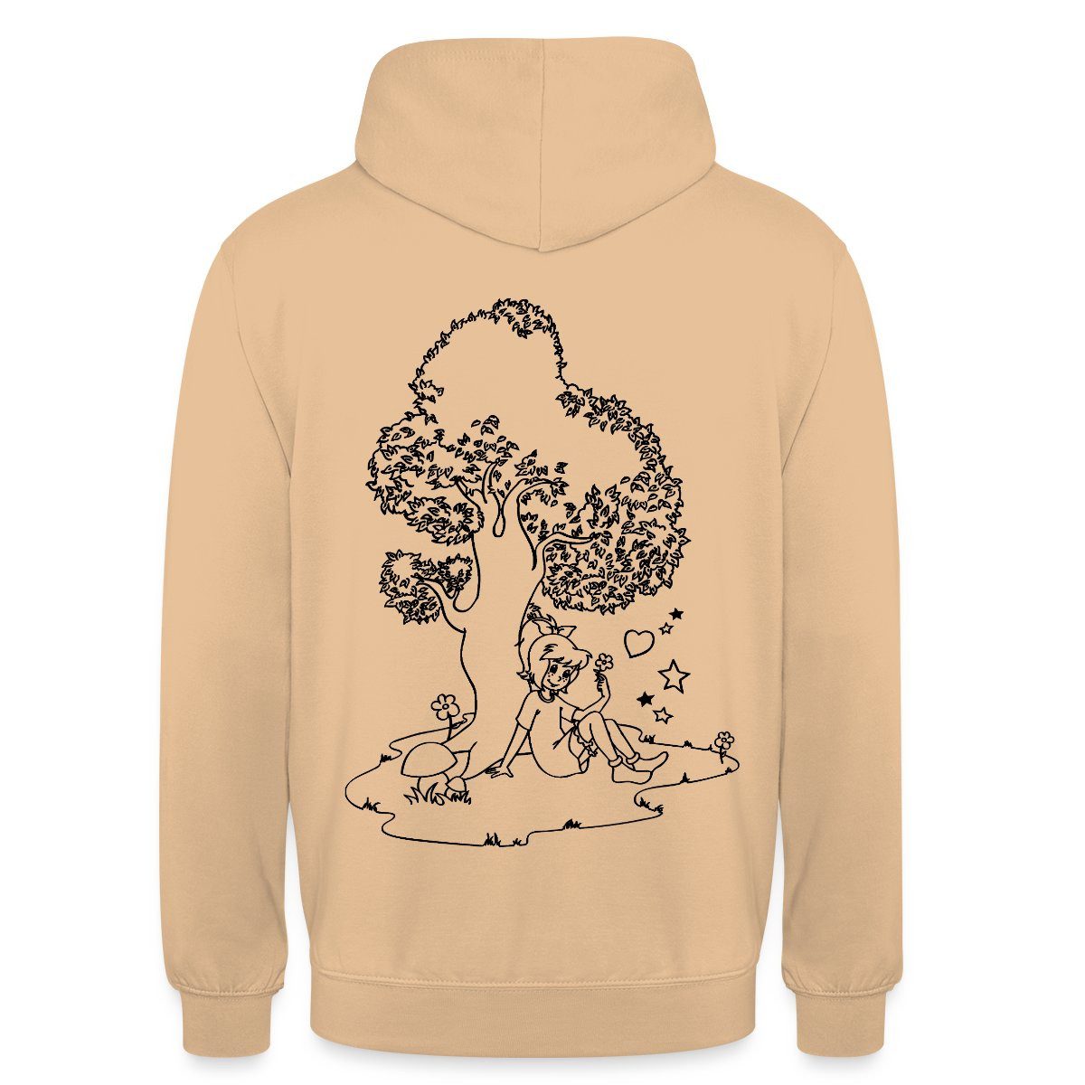 Spreadshirt Hoodie Bibi Blocksberg Mit Bibi Und Großem Baum Unisex Hoodie (1-tlg)
