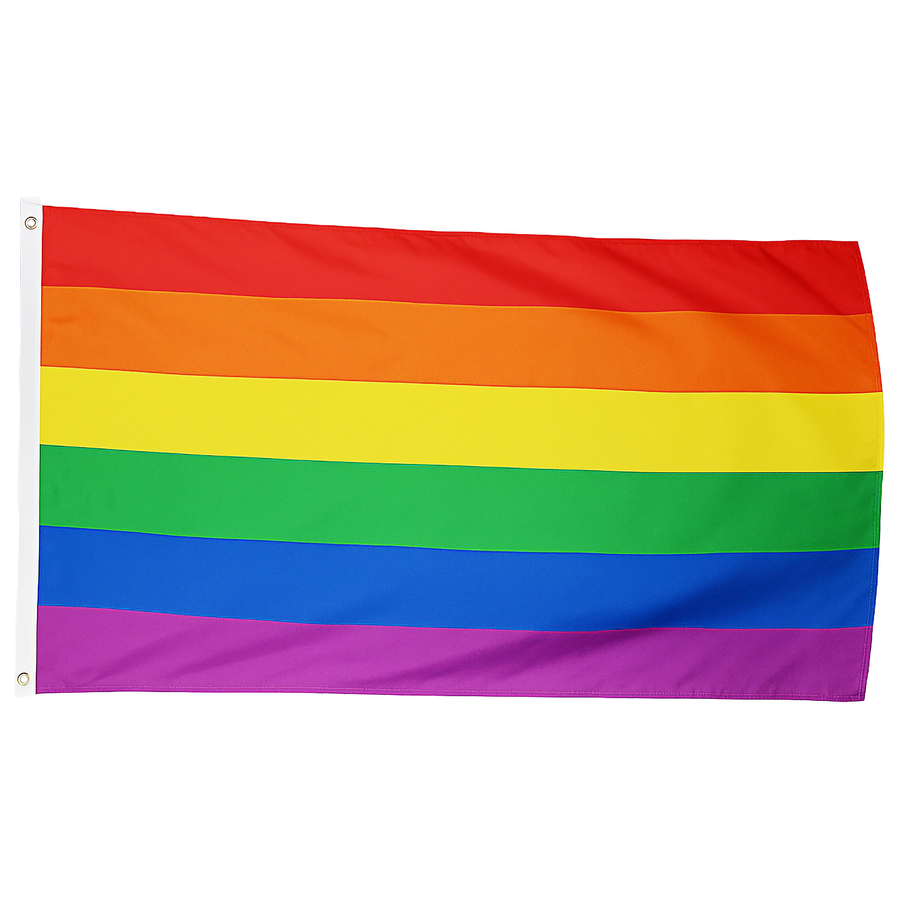 CEPEWA Flagge Fahne Regenbogenfarben 150x90cm Polyester bunt LGBTQ Events Festivals