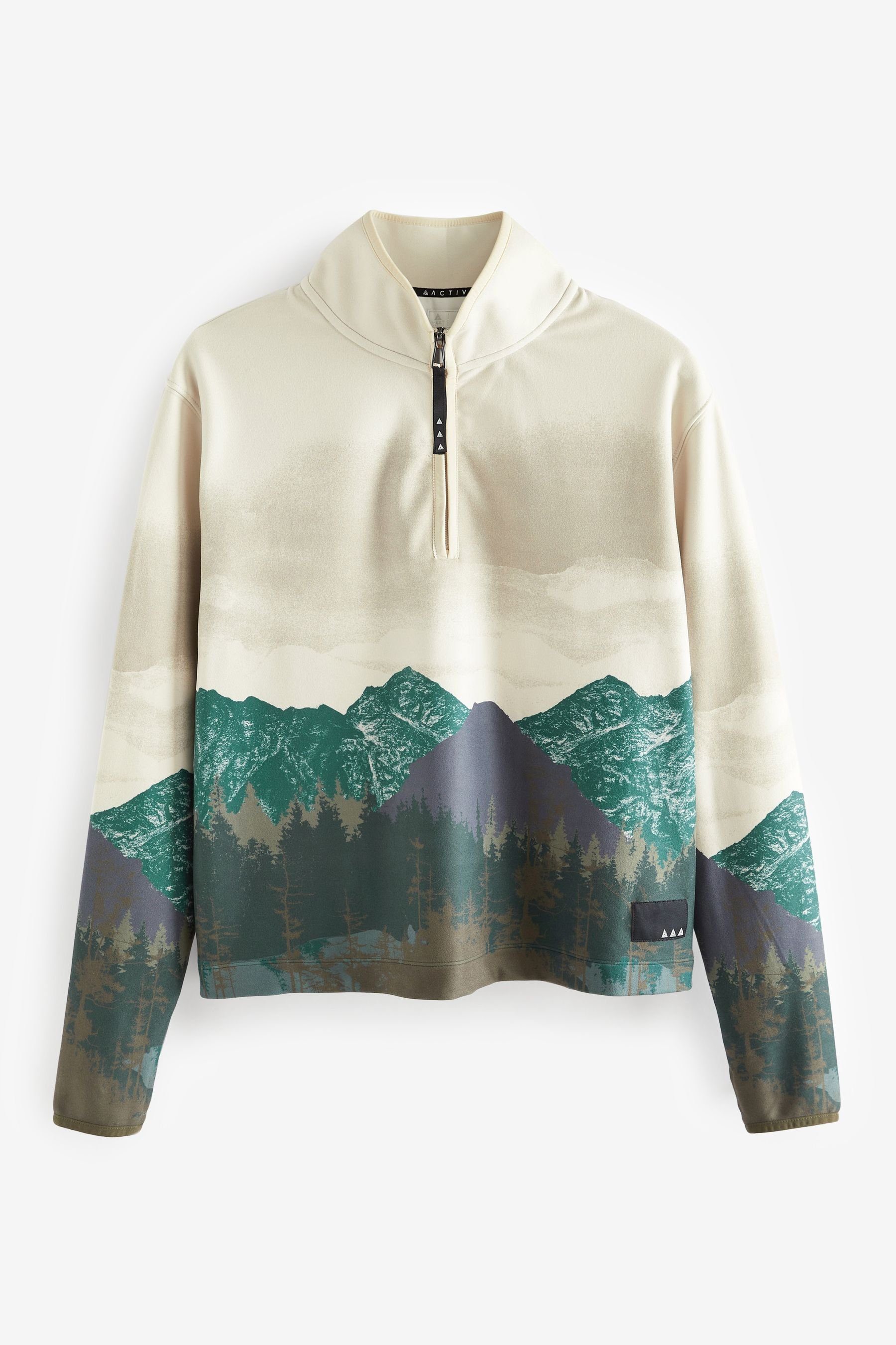 Next Fleece-Pullover Next (1-tlg) Fleecepullover Elements Outdoor Landschaft