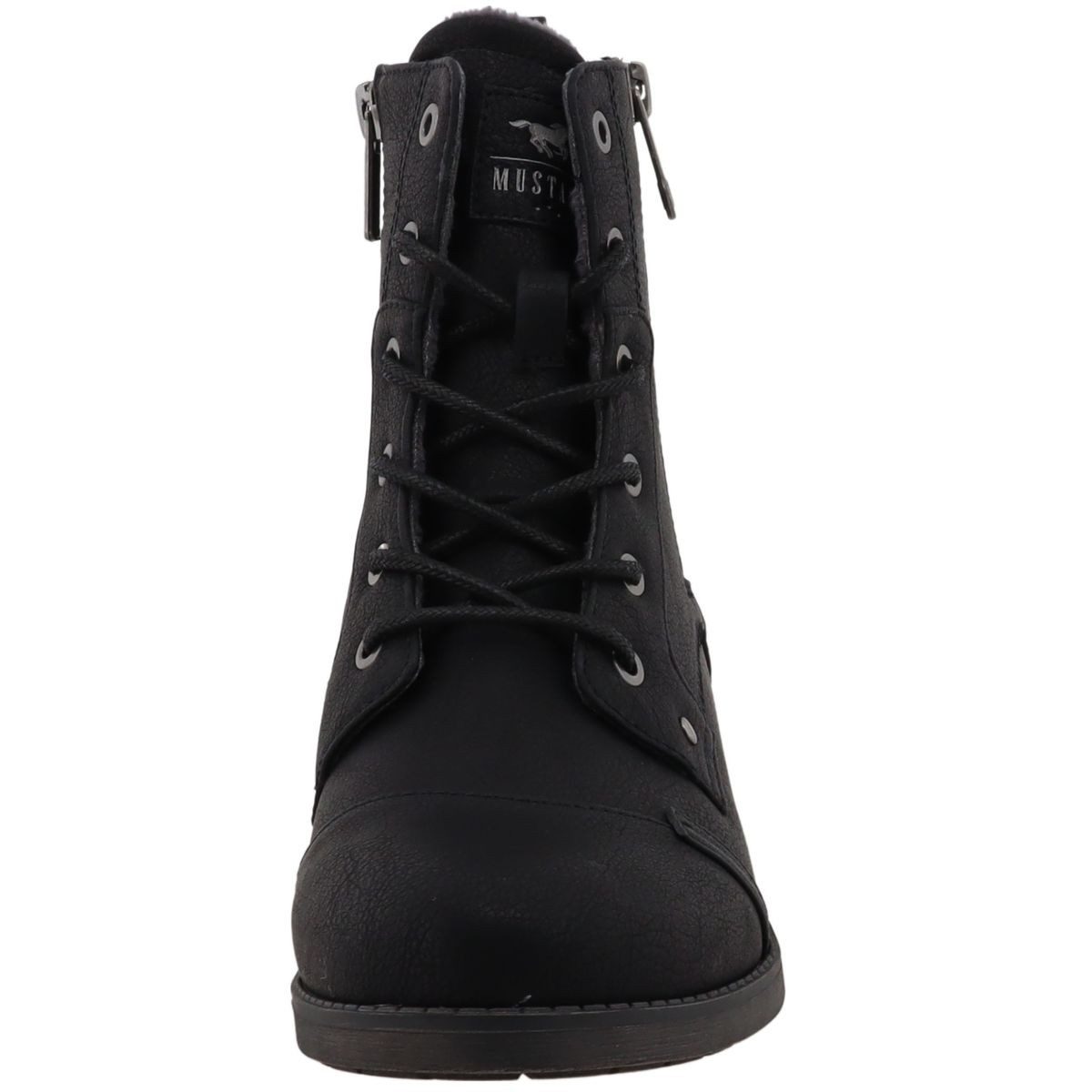 Mustang Shoes 15M0062011-black Stiefelette Kurzstiefel mit Schnürung und Reißverschluss – Bild 5 von 5