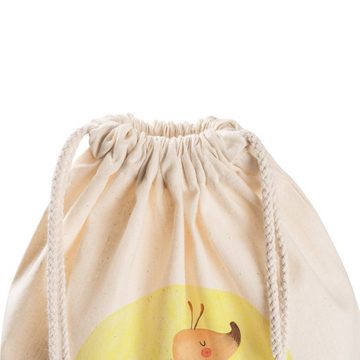 Mr. & Mrs. Panda Sporttasche Glühwürmchen - Transparent - Geschenk, Stoffbeutel, lustige Sprüche, (1-tlg), Weiche Kordel