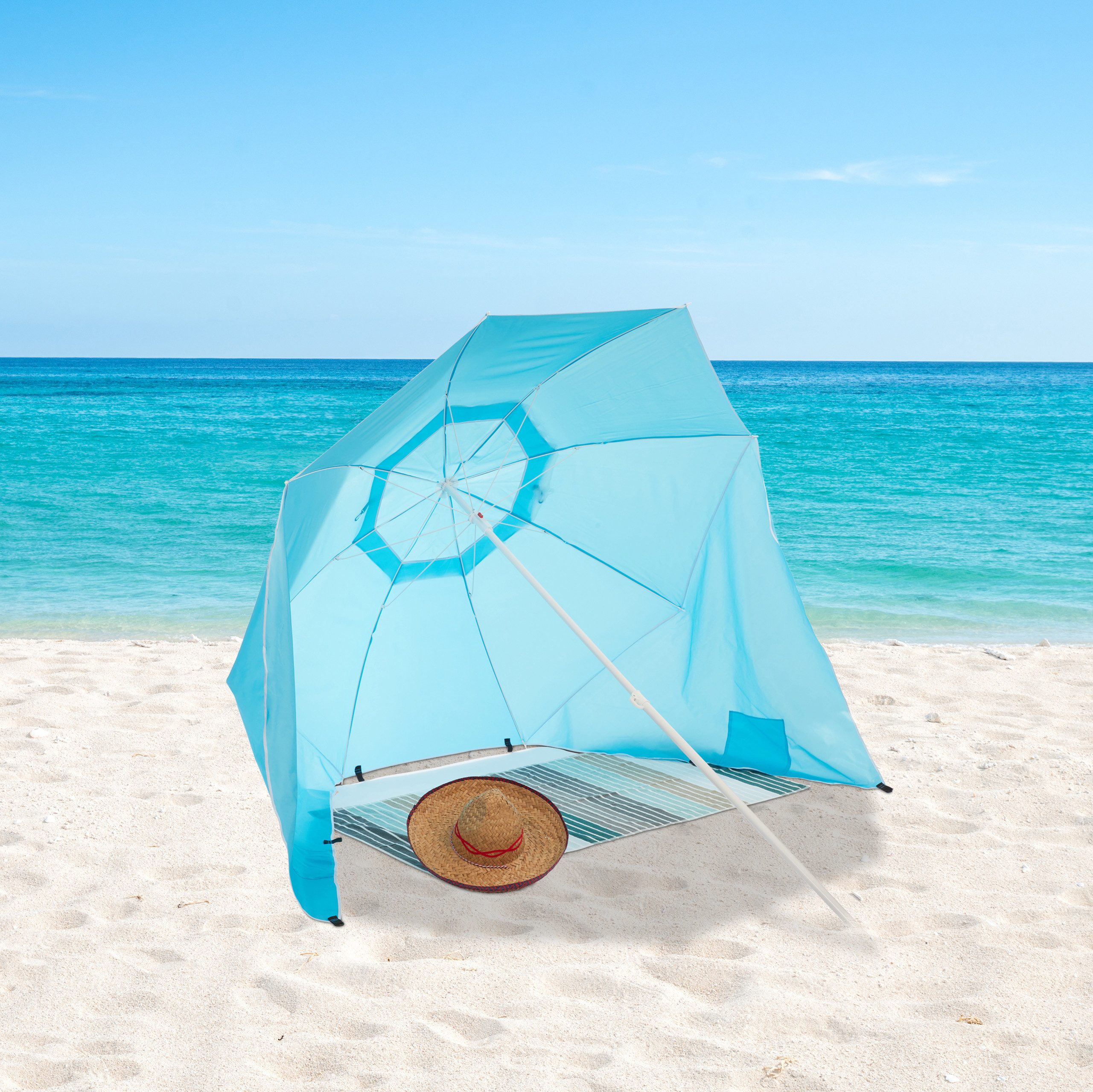 relaxdays Strandmuschel Sonnenschirm Strandmuschel 2 in günstig online kaufen