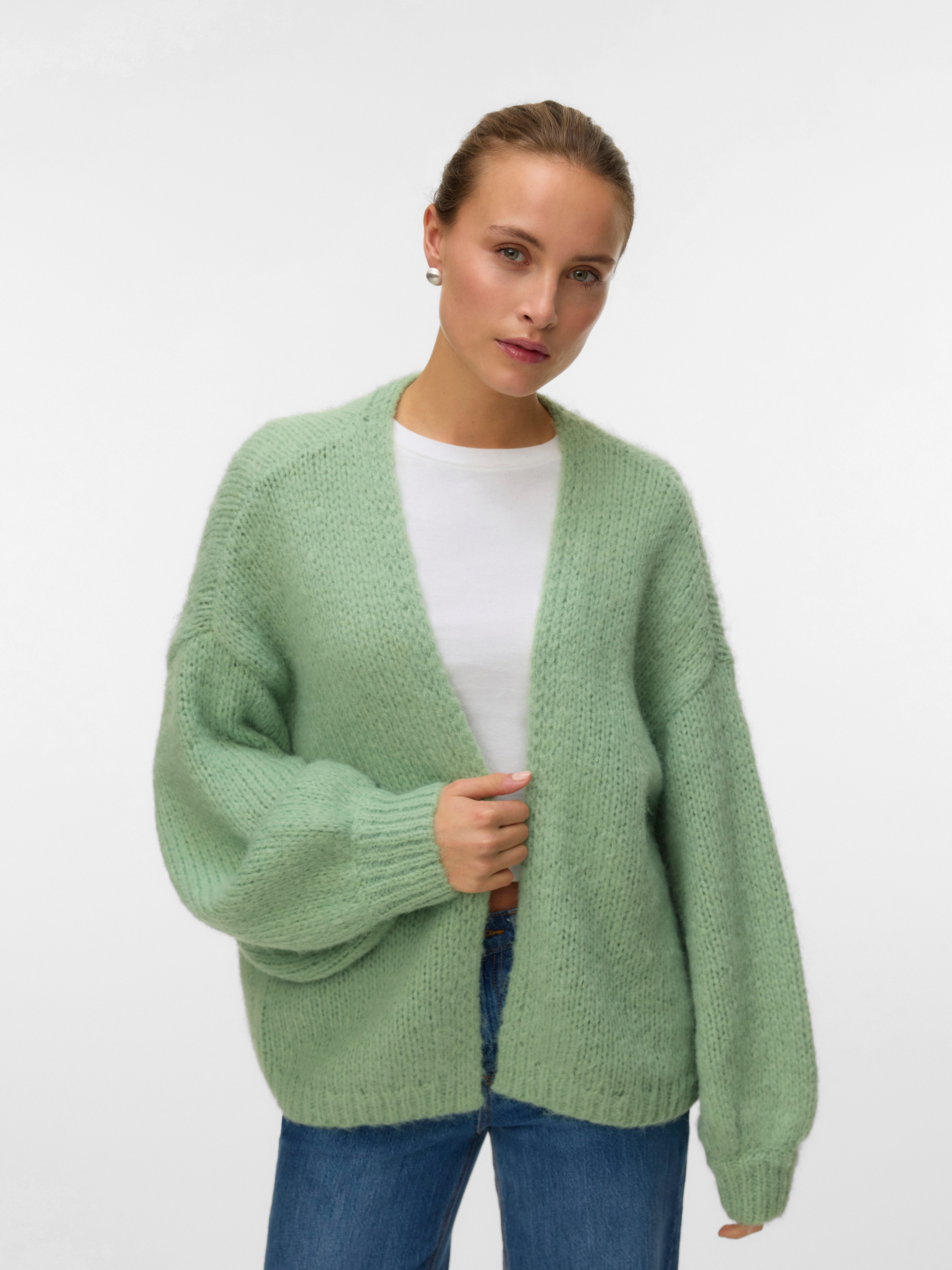 Vero Moda Strickjacke VMMAYBE LS OPEN CARDIGAN GA REP günstig online kaufen