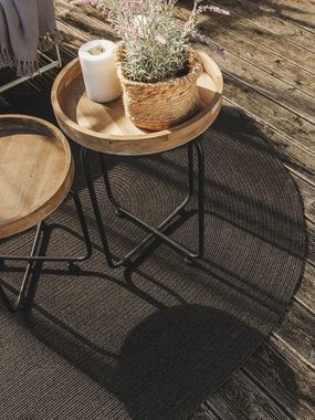 Outdoorteppich Nandi, benuta, oval, Höhe: 5 mm, Kunstfaser, Berber, Ethno-Style, Wohnzimmer