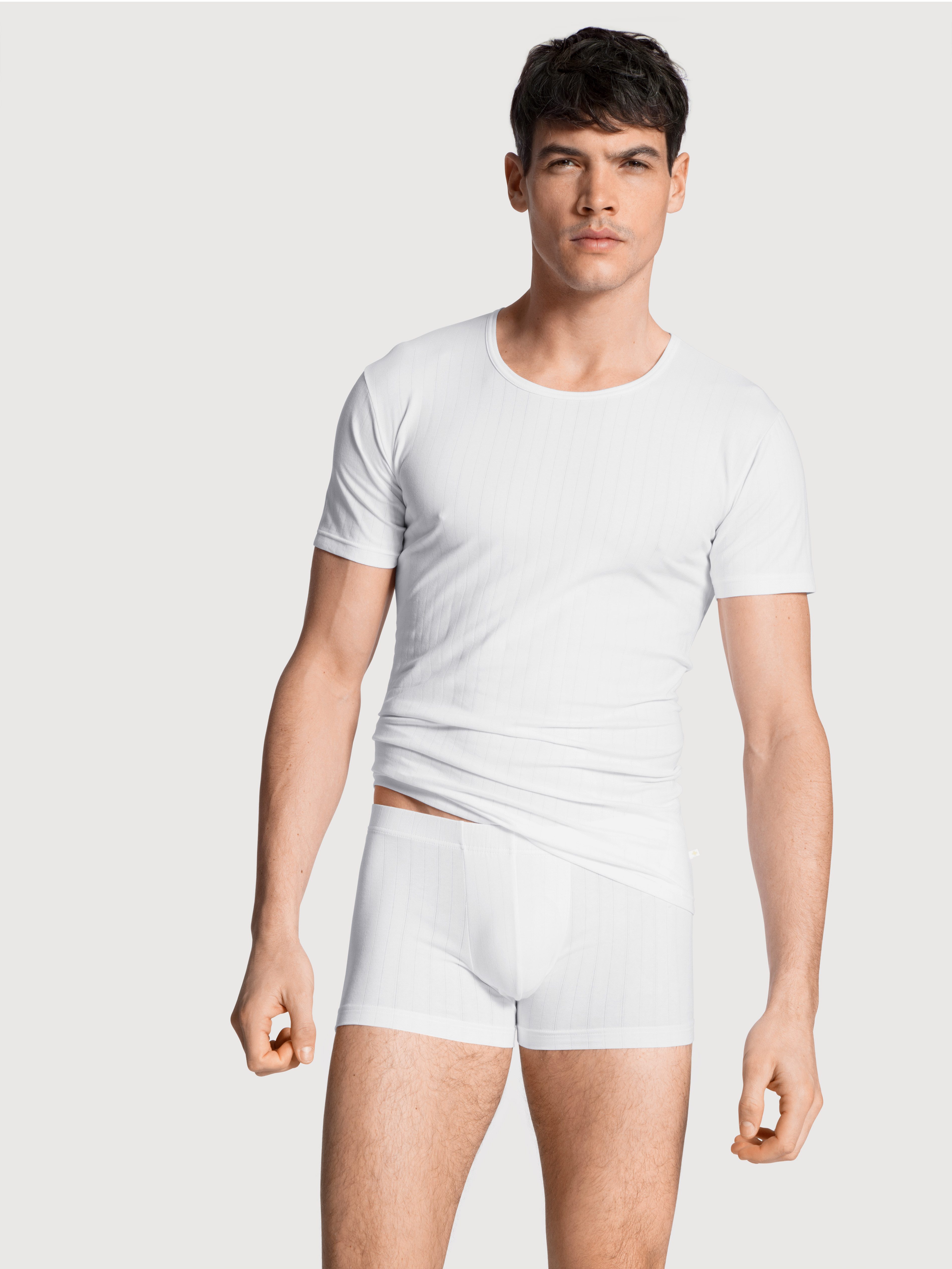 CALIDA Kurzarmshirt Pure&Style Rundhals-Ausschnitt, Kurzarm, elastisch, günstig online kaufen