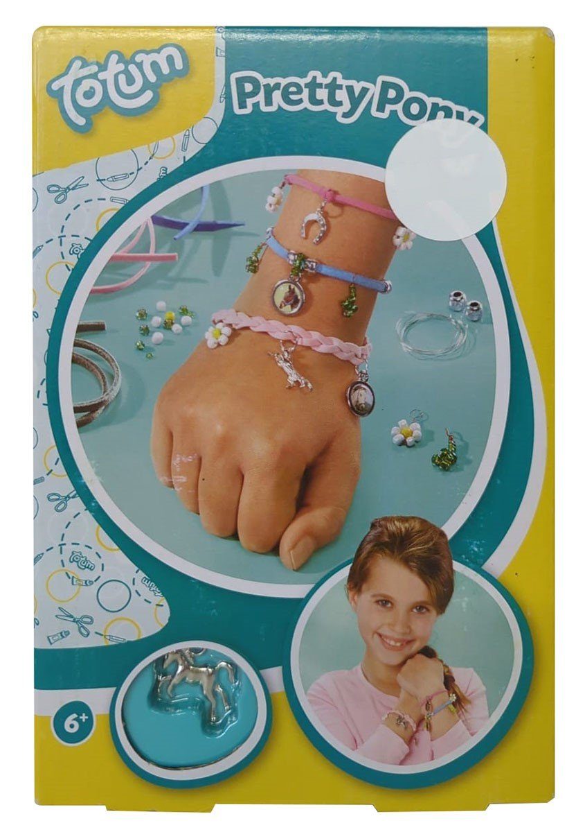 totum Bastelband Totum 029538 Pretty Pony, Armband Bastelset mit Ювелирные изделияband, Pferdeanh