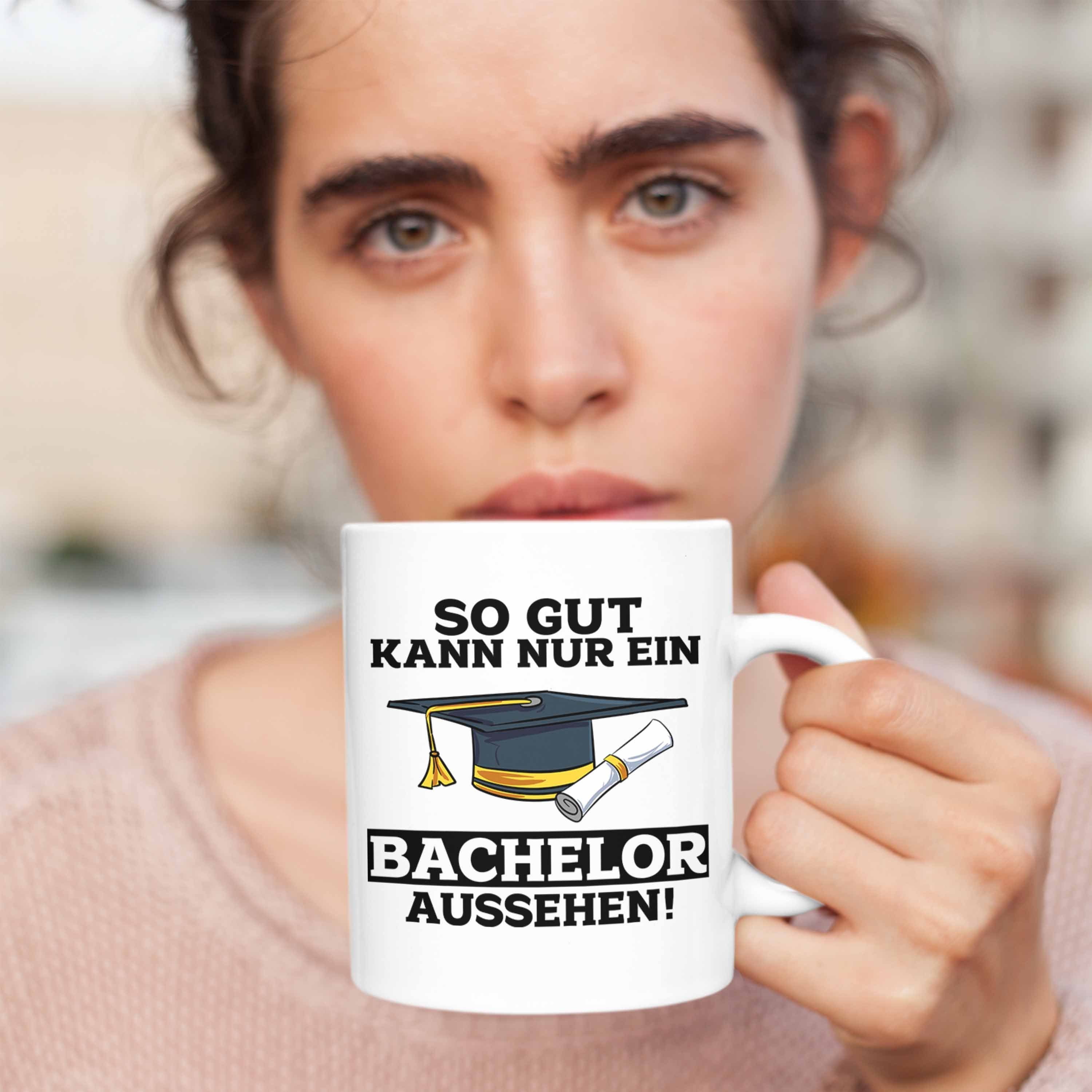 Kann Tasse So Geschenkidee Tasse Nu Trendation Bestandene Bachelor-Prüfung Gut Geschenk Weiss