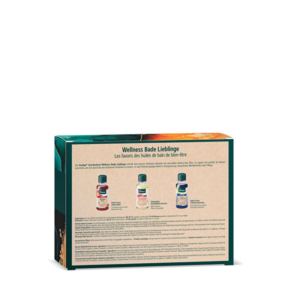Kneipp Hautpflege-Set Geschenkset mit Badeölen 3 x 20 ml