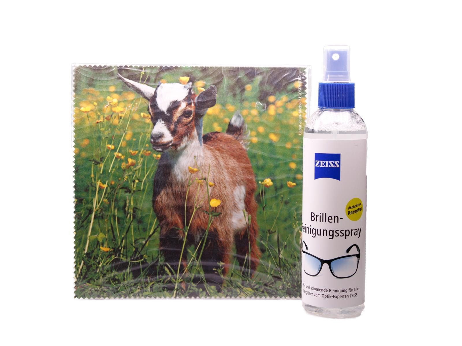 La Kelnet Brillenetui Mikrofasertuch "Kleine Ziege" Größe 18,5*18,5 cm von La Kelnet