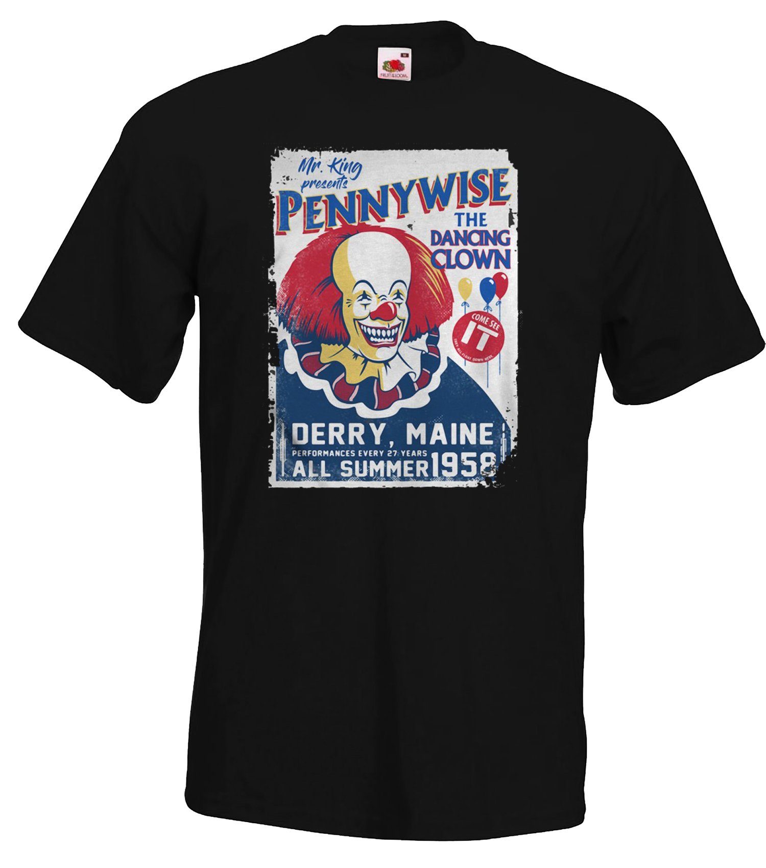 T-Shirt Frontprint Designz Youth Pennywise trendigem T-Shirt Herren Schwarz mit