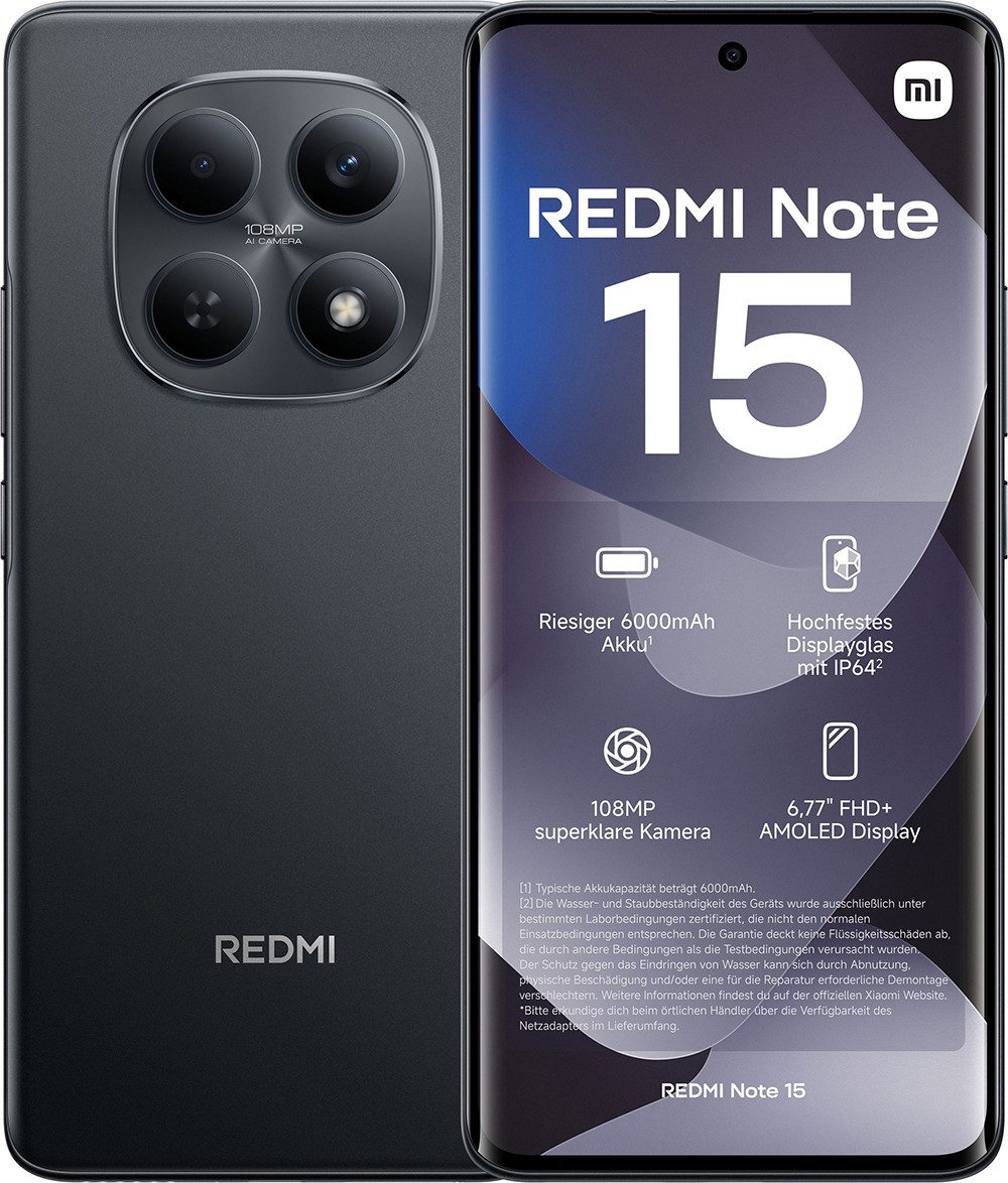 Xiaomi Redmi Note 15 4G 8+256GB Smartphone Smartphone (17 cm, 108 MP Kamera)