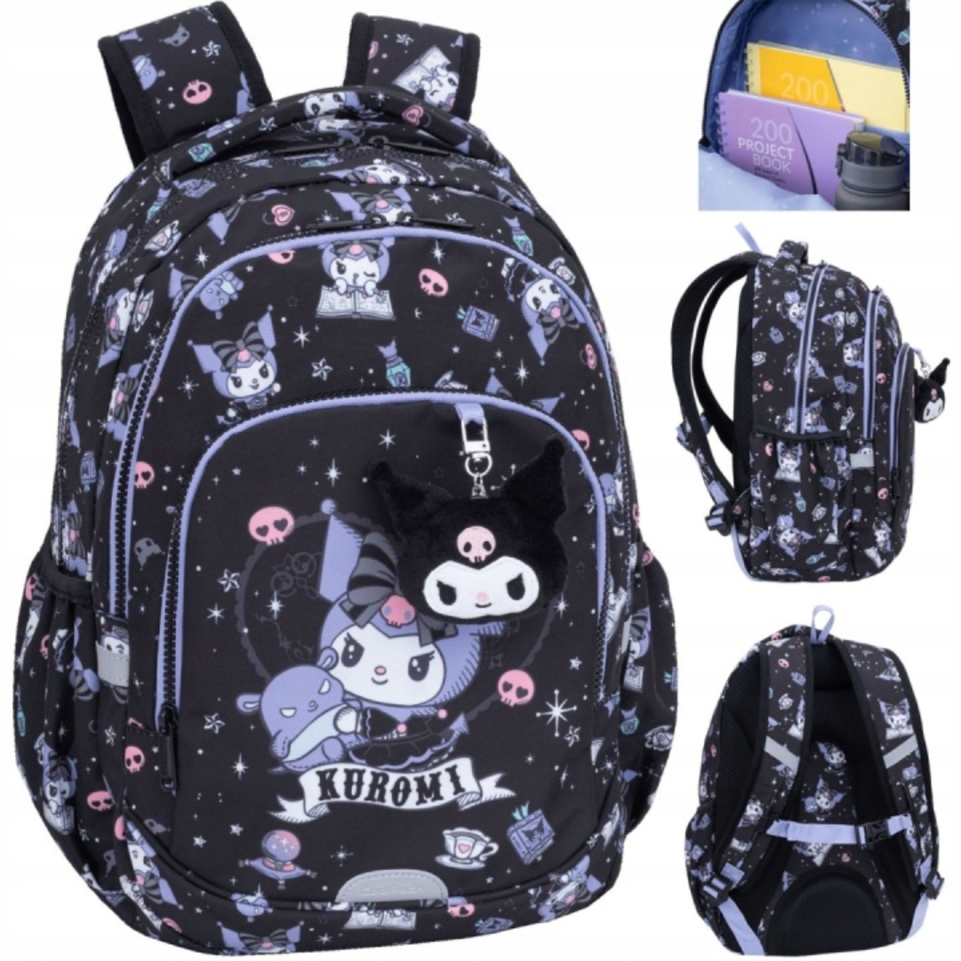 CoolPack Schulrucksack Coolpack Prime Pro 16" Schulrucksack Kuromi Schwarz Laptop (1-tlg)