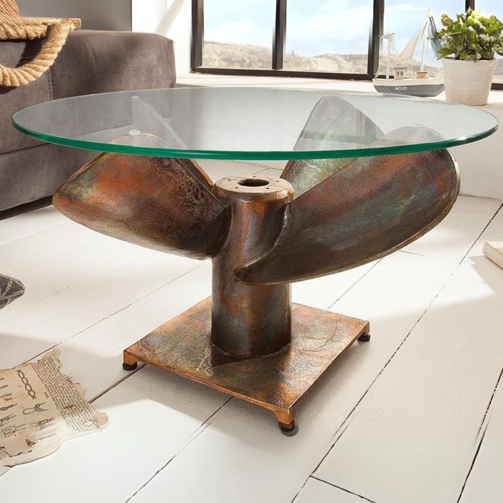 LebensWohnArt Couchtisch Design Couchtisch ELICA D60cm günstig online kaufen