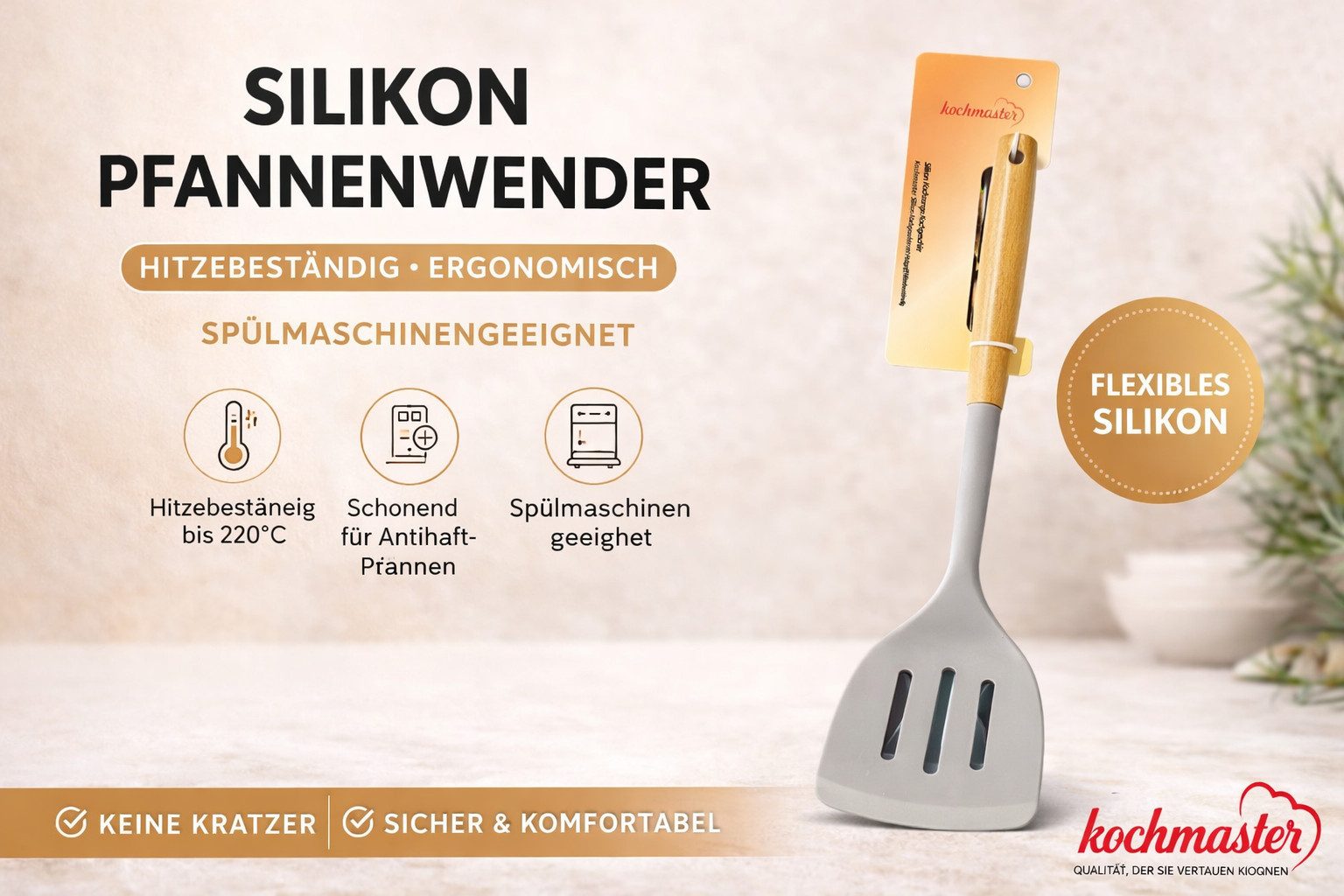 kochmaster Pfannenwender kochmaster Silikon Pfannenwender