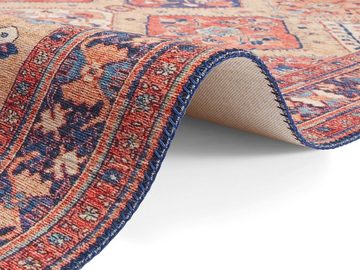 Teppich Afghan Kelim, ELLE DECORATION, rechteckig, Höhe: 5 mm, Orient Optik, Vintage Design, gekettelt, kräftige Кольора(ів)