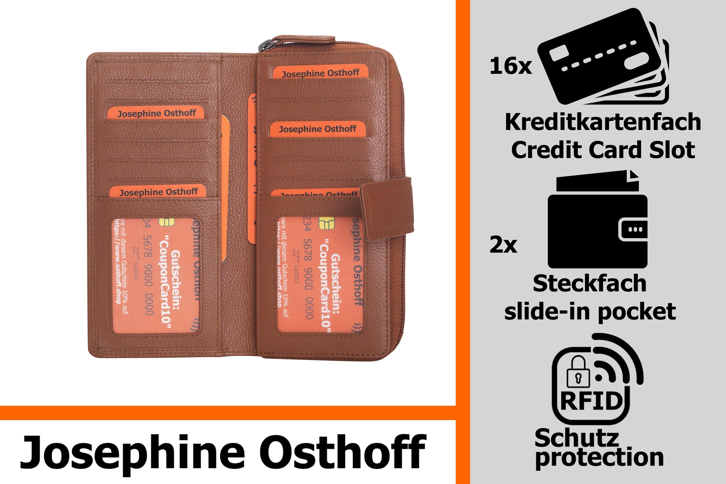 Josephine Osthoff Geldbörse Bremen Geldbörse kompakt caramel