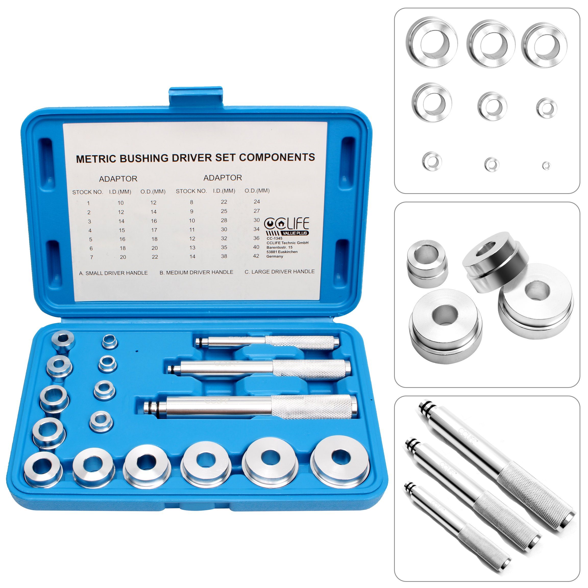 CCLIFE Multitool 17tlg Radlager Druckstück Treibsatz Werkzeug Eintreiber, ( günstig online kaufen