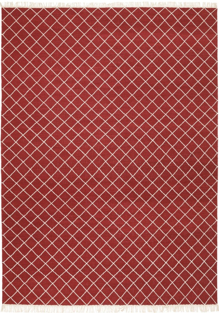 Carpet Avenue Teppich Kelim Dhorri Box - Rot 300x200, Rechteck, Höhe: 4 mm
