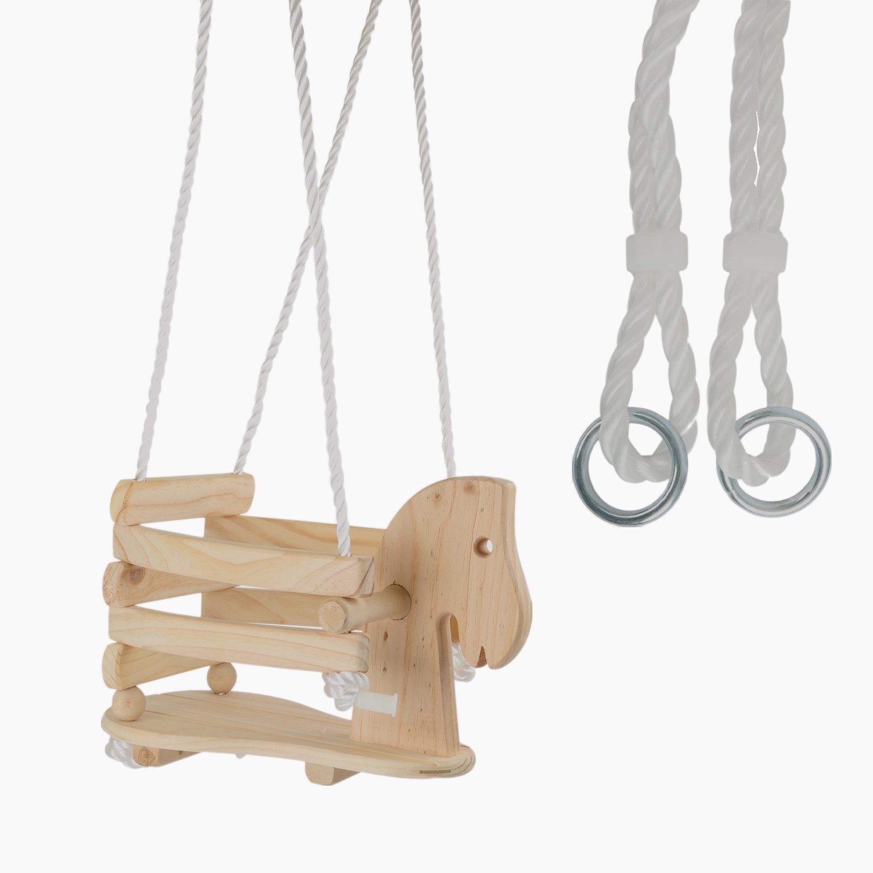 Small Foot Einzelschaukel Kleinkindschaukel Pony, (packung, 1-tlg., set), erhöhten Umrandung