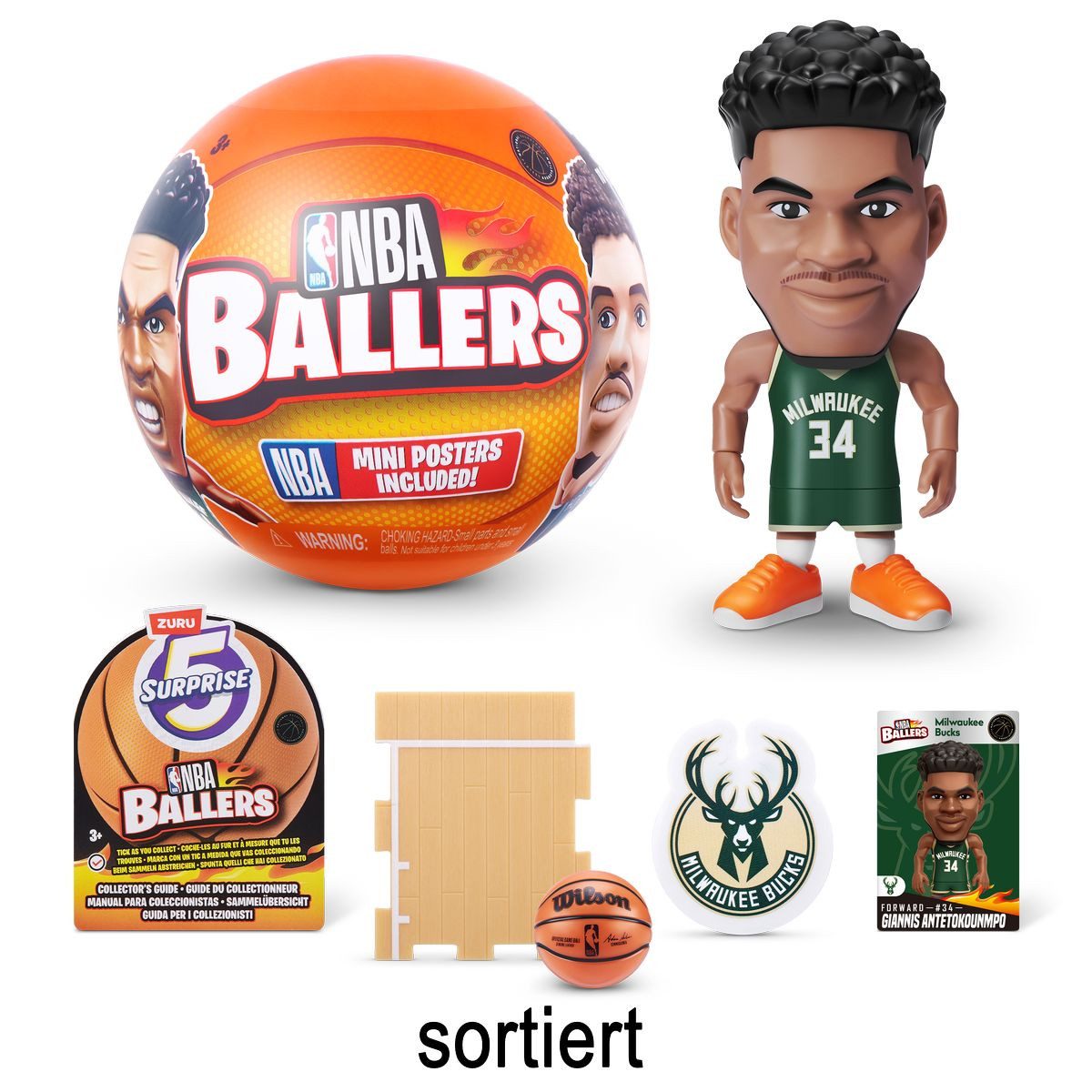 ZURU Sammelfigur Überraschungskugel 5 Surprise NBA Ballers Capsule S1