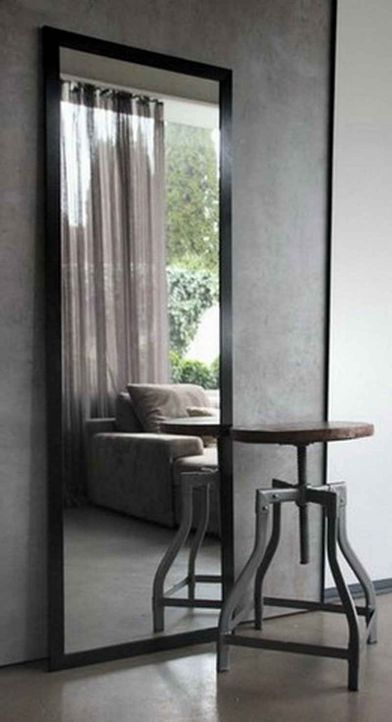 Your-Homestyle Wandspiegel »Spiegel / Wandspiegel ca. 50 x 150 cm / 66 x 166 cm Glas Holz mit Rahmen 2 Größen weiß glänzend, schwarz, Eiche braun oder Eiche Mirror«, gerahmter Ganzkörperspiegel