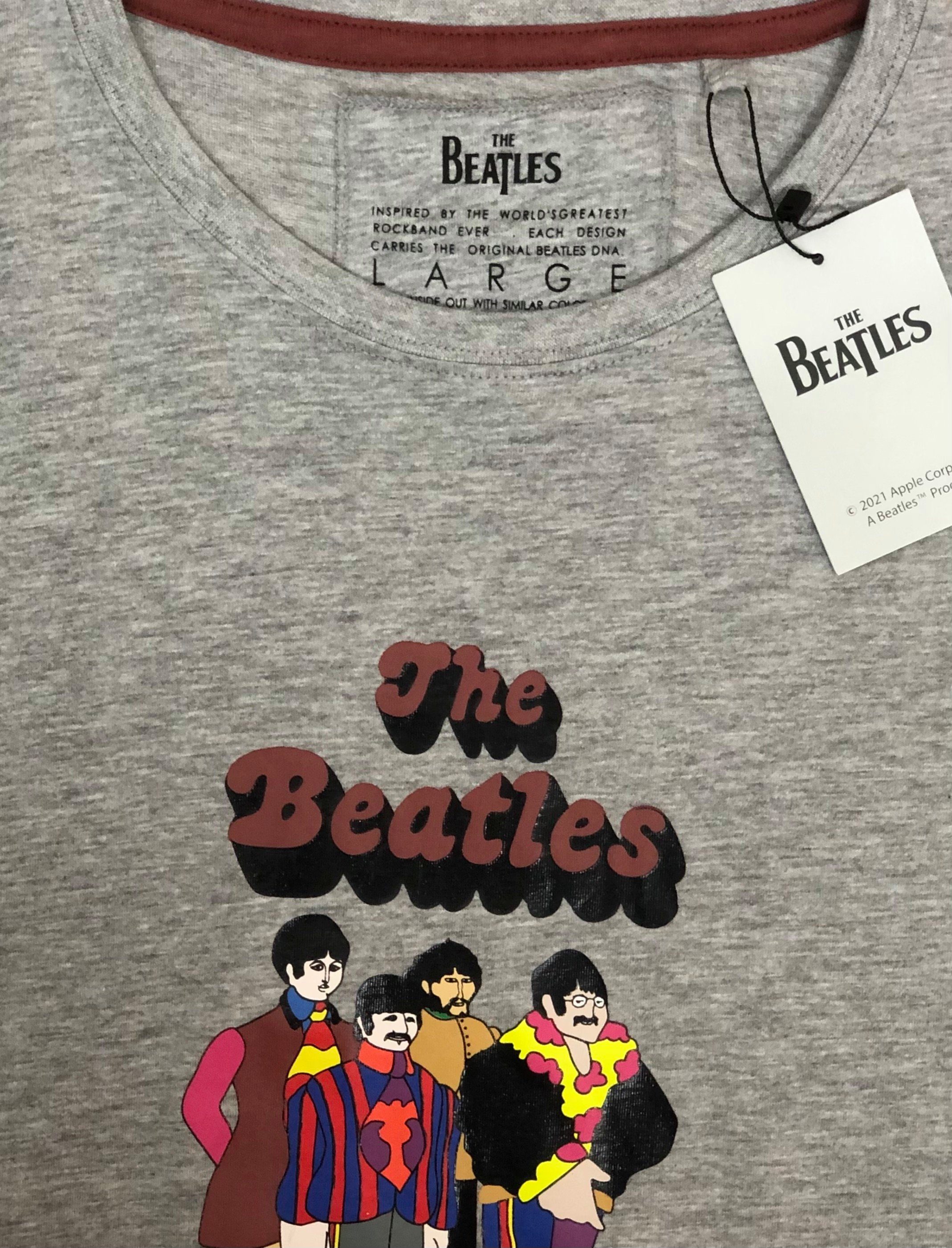 1-tlg., (Stück, T-Shirt Submarine, mit Stück) "Yellow grey" Frontprint Beatles The