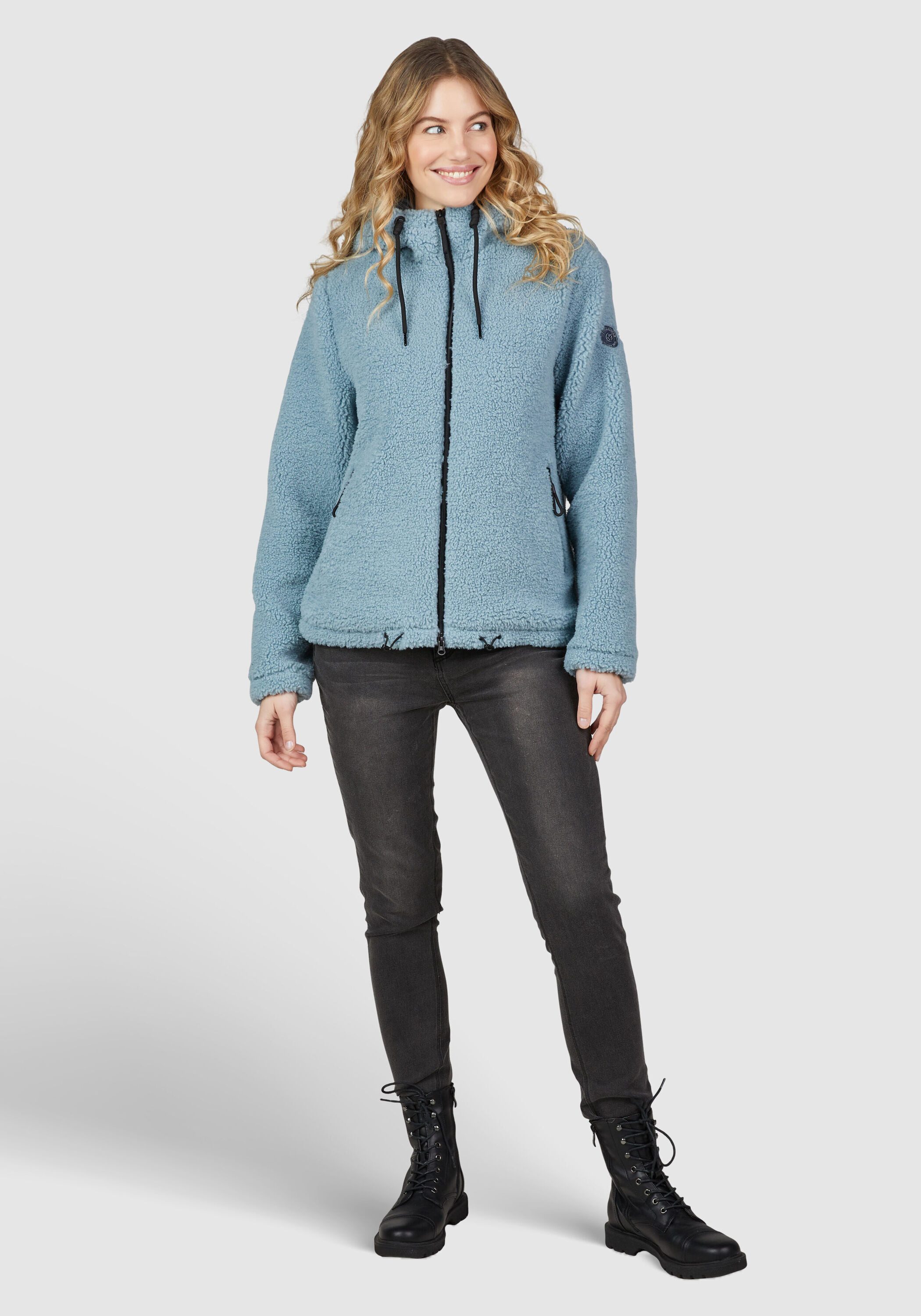 NAVIGAZIONE Fleecejacke in Melangeoptik