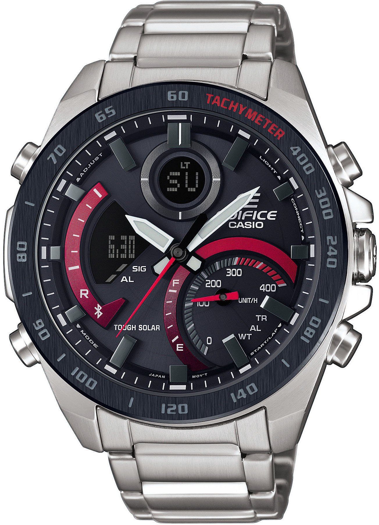 CASIO EDIFICE ECB-900DB-1AER Smartwatch, Solaruhr, Armbanduhr, Herrenuhr, Android, iOS, Stoppfunktion