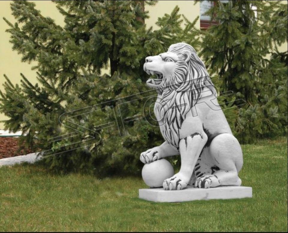 JVmoebel Skulptur XXL Löwe Figur Garten Terrasse Dekoration Deko Stein Skulptur Figuren