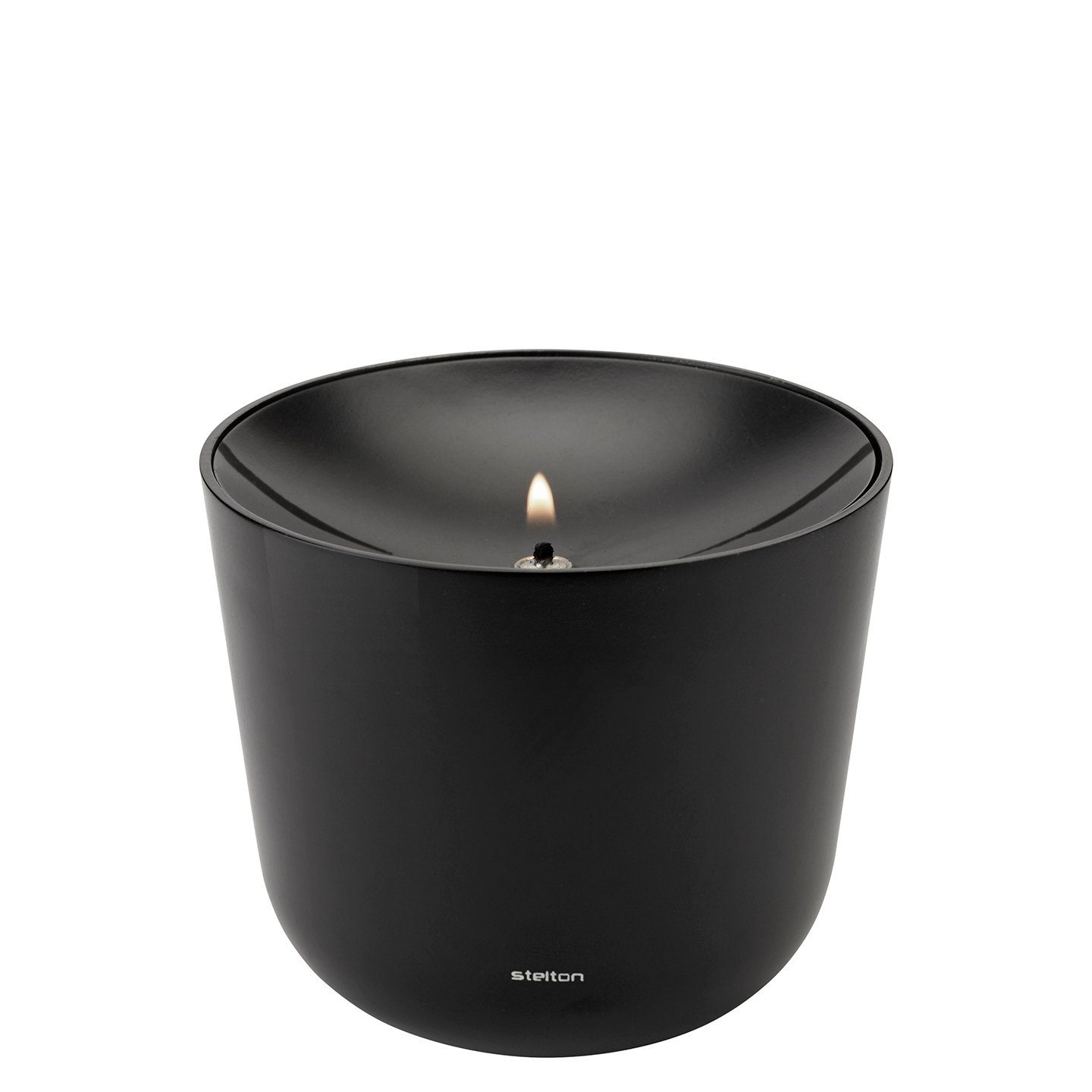 Stelton Windlicht, stelton Öllampe SOLIS soft black schwarz