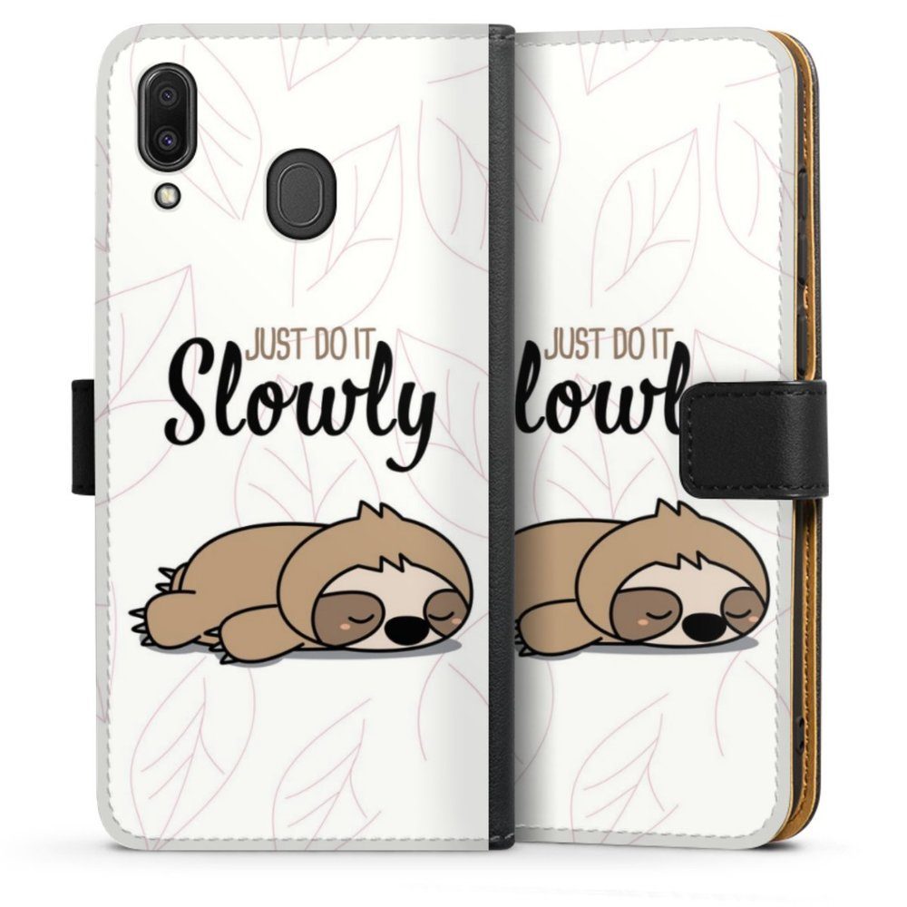 DeinDesign Handyhülle »Tiere Faultier lazy sunday Just Do It Slowly Sloth«,  Samsung Galaxy M20 Hülle Handy Flip Case Wallet Cover online kaufen | OTTO