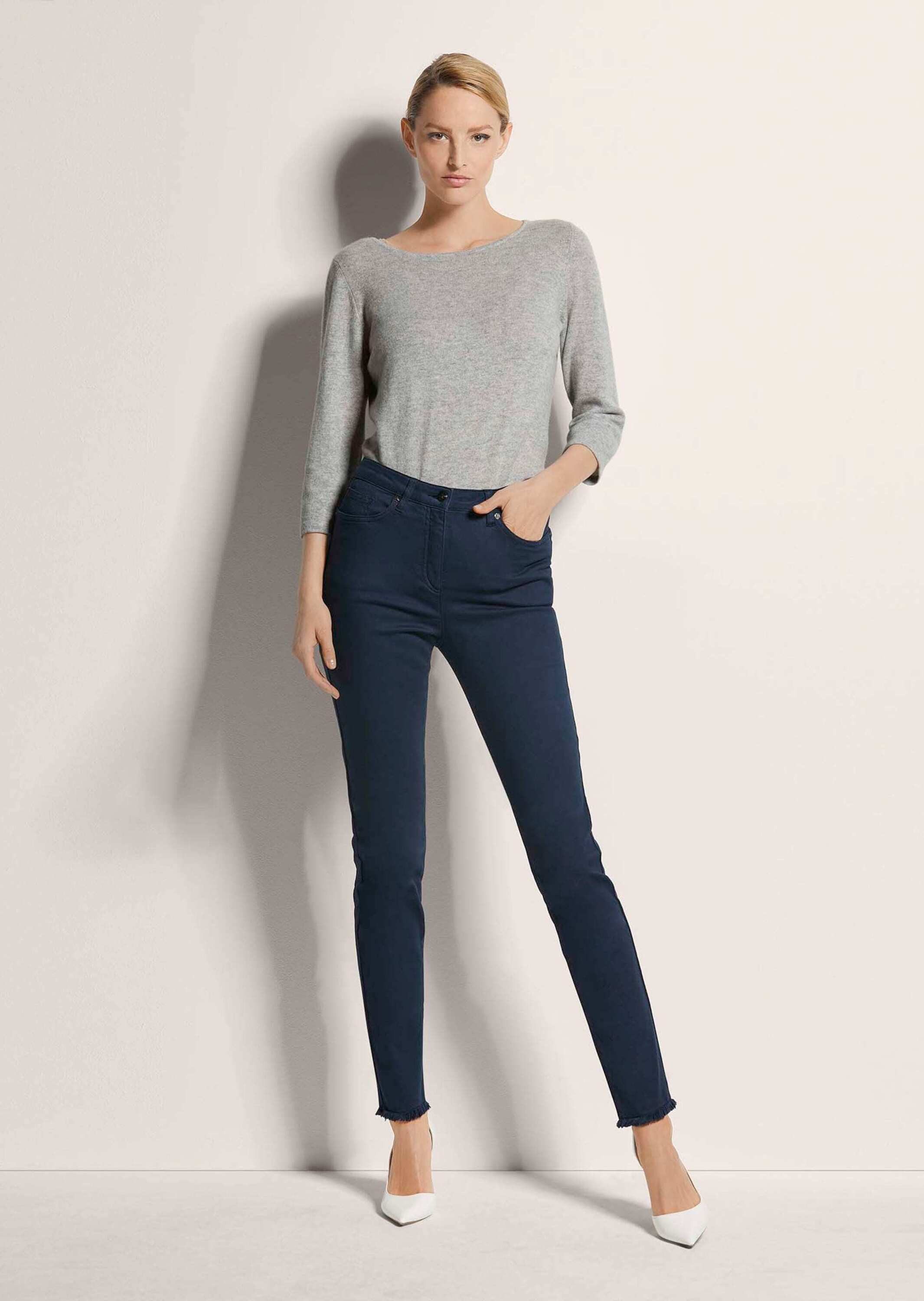 MADELEINE Gerade Jeans Mid Waist Skinny-Hose günstig online kaufen