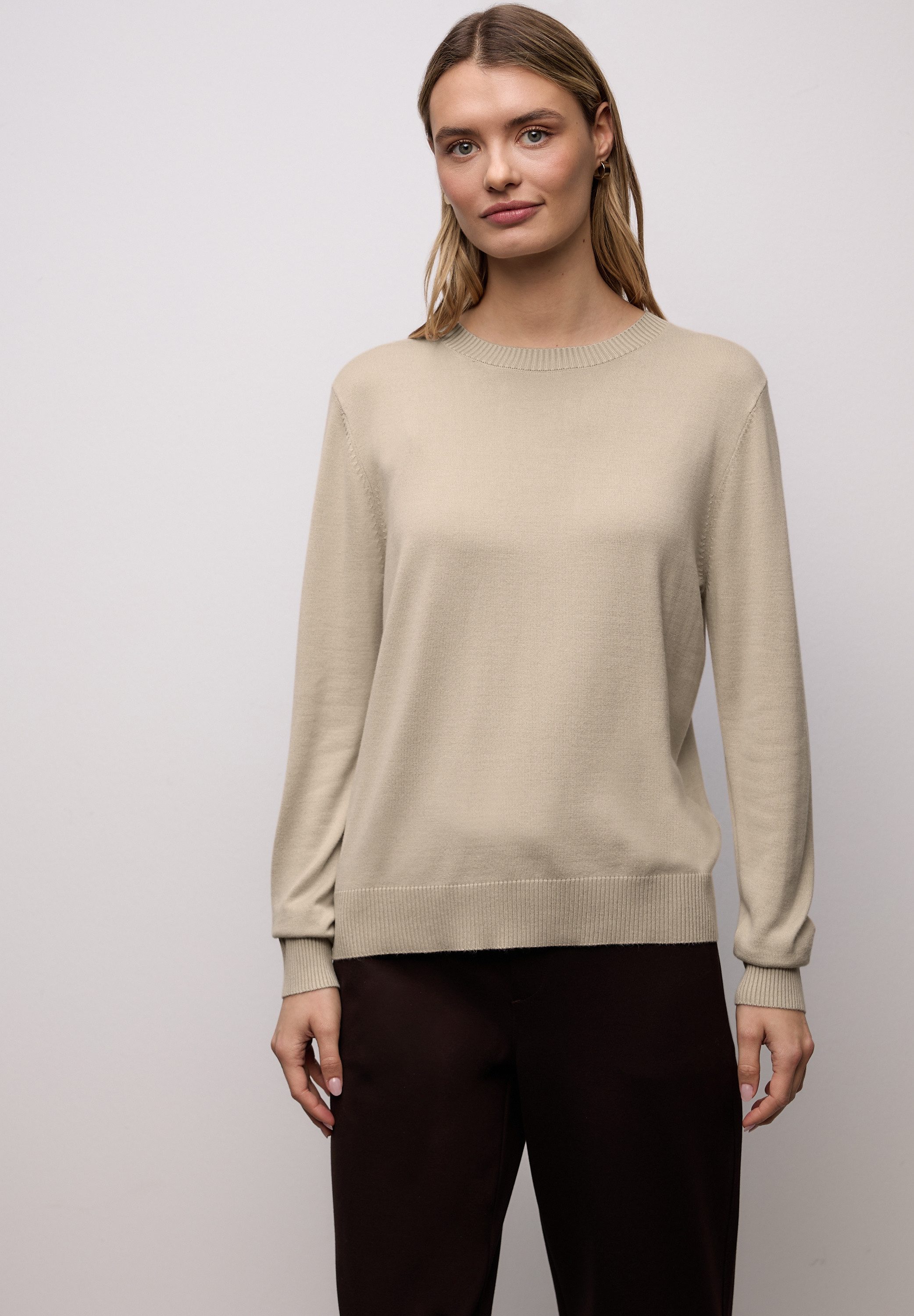 STREET ONE Strickpullover aus Viskosemix günstig online kaufen