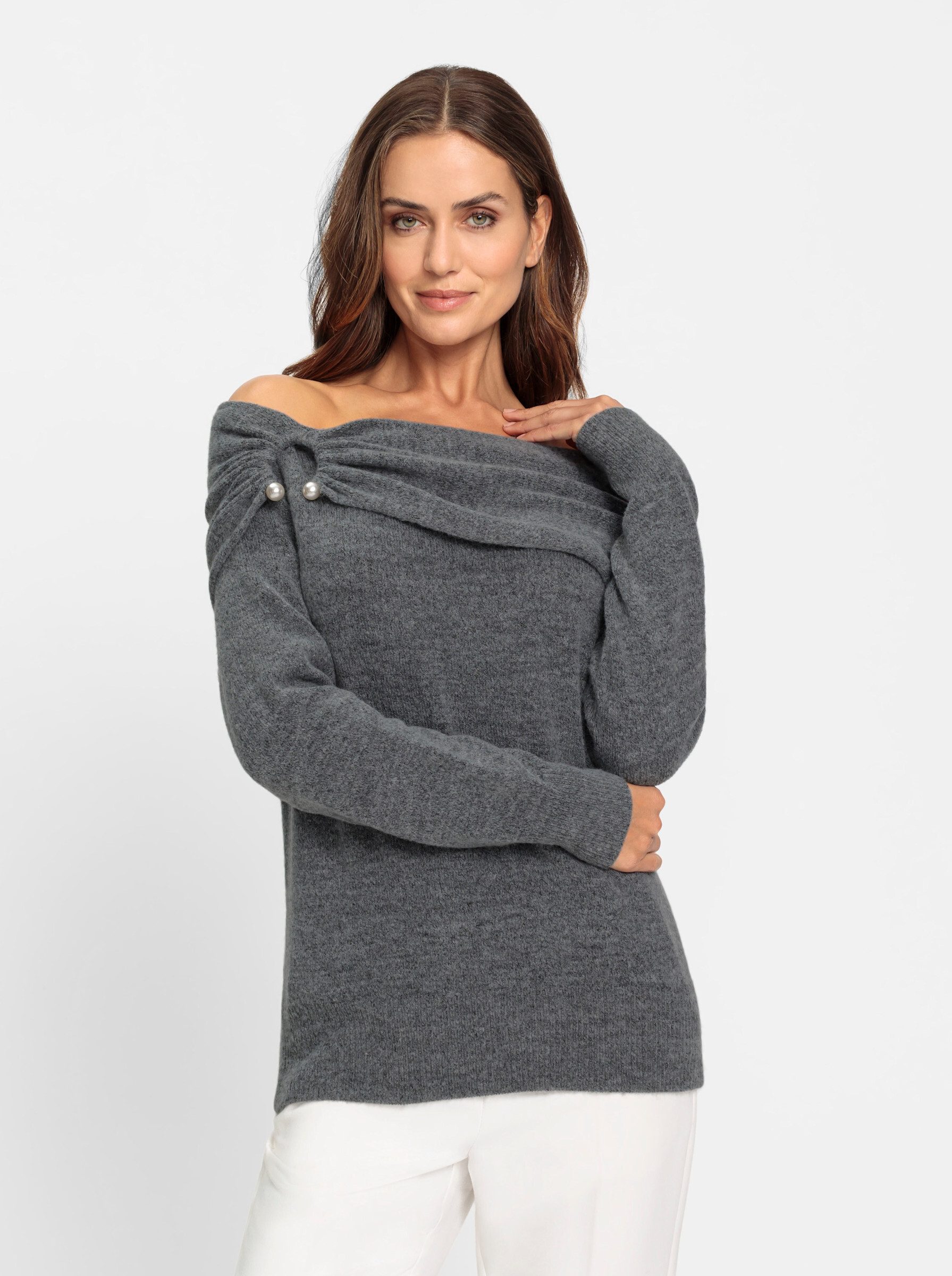 heine Strickpullover Carmenpullover günstig online kaufen