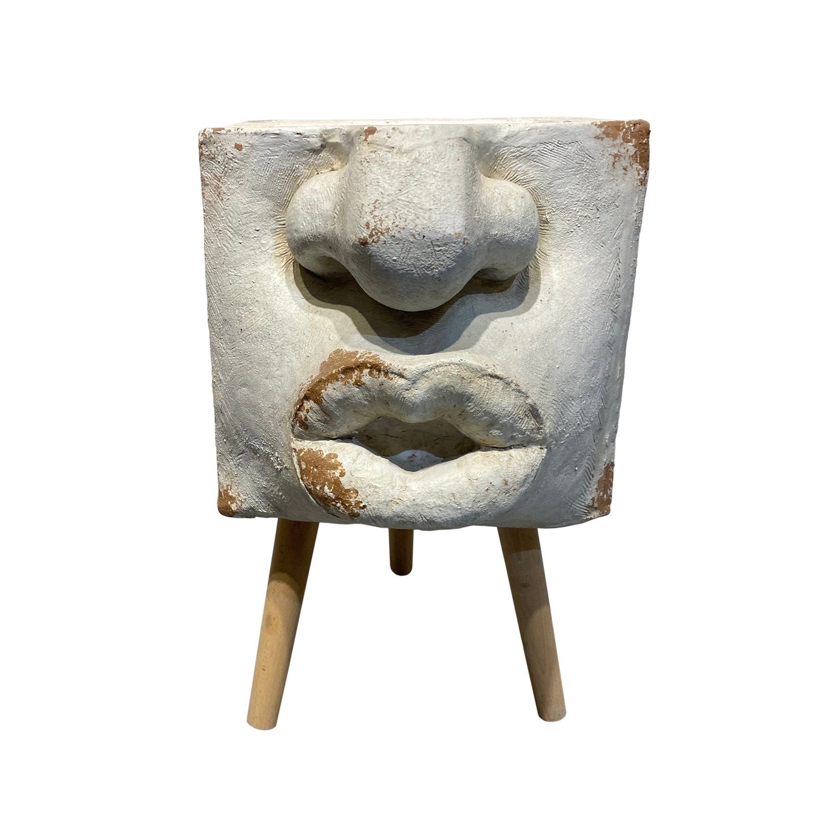 HTI-Living Плантатор Pflanzgefäß Apollon Blumenkübel Nase (Stück, 1 St., 1 Pflanzgefäß), Übertopf Dreibein Antik