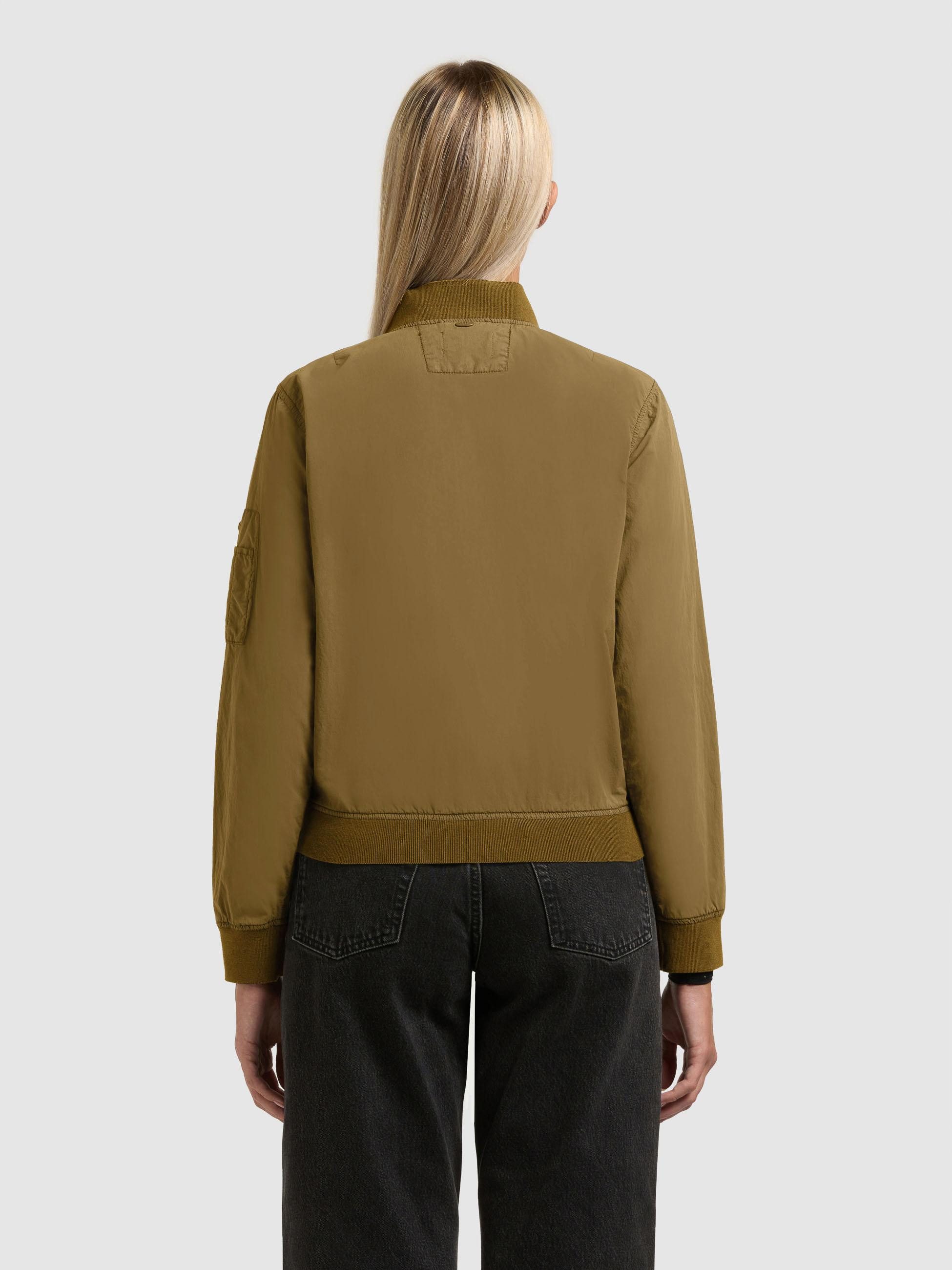 khujo Bomberjacke Denz Matte Damen Übergangsjacke mit Bündchen