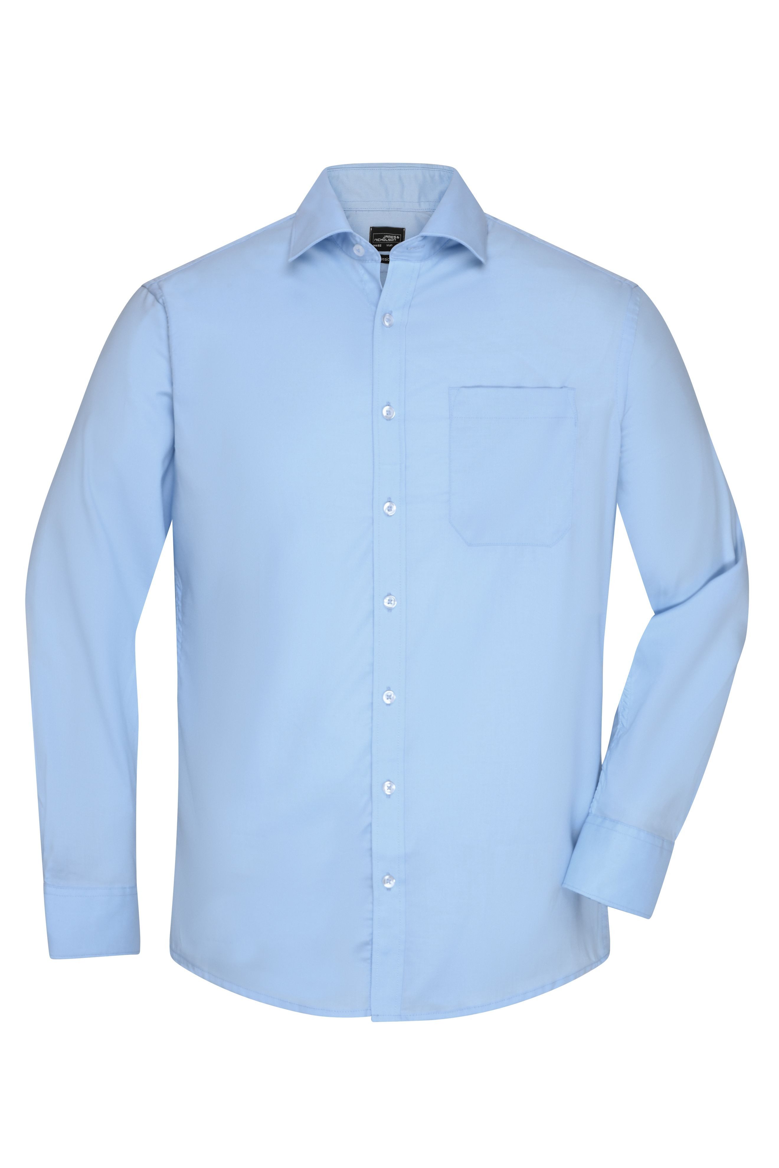 Langarmhemd Hochwertiges Herrenhemd aus Microtwill mit Non-Iron-Finish JN682